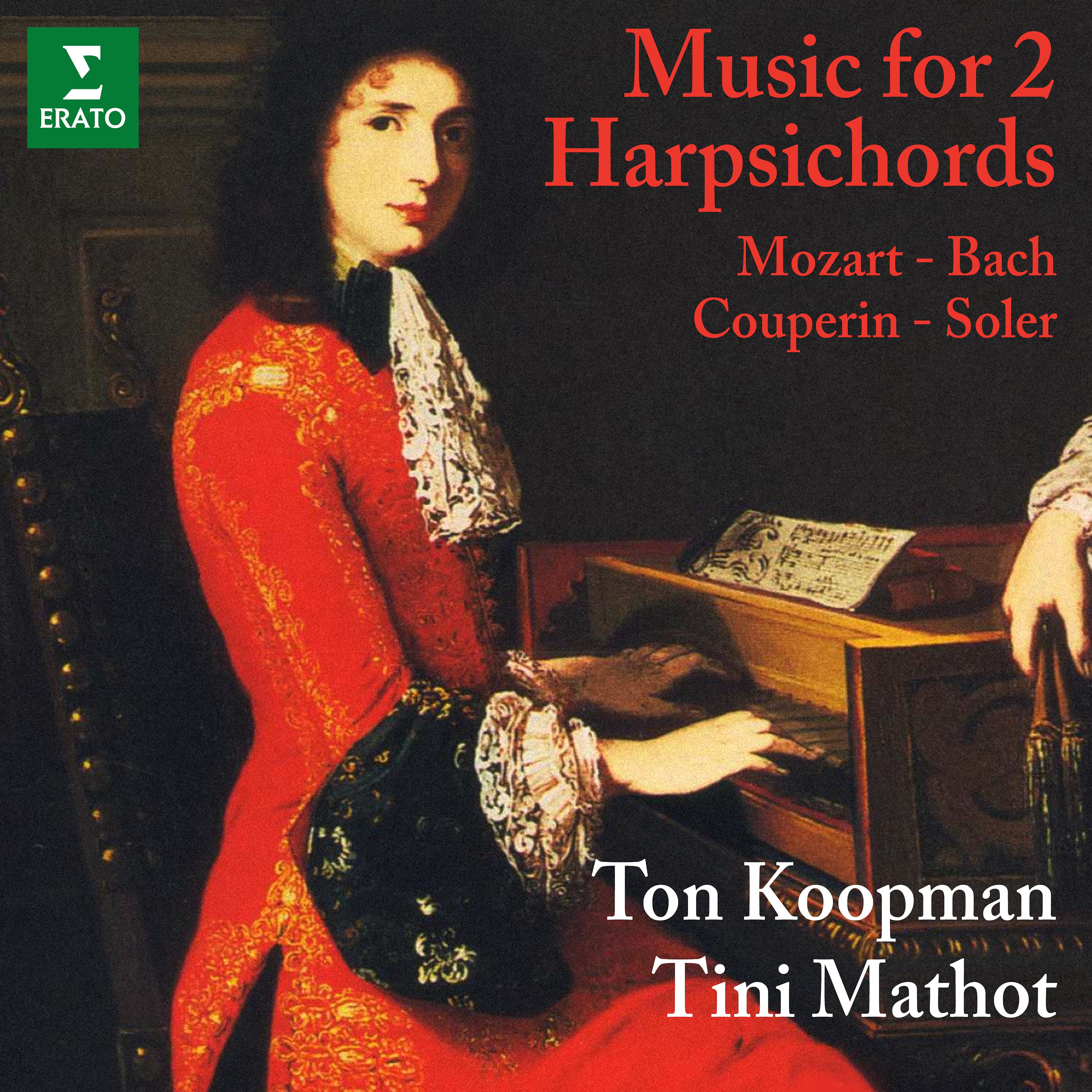 Постер альбома Mozart, WF Bach, Couperin & Soler: Music for 2 Harpsichords