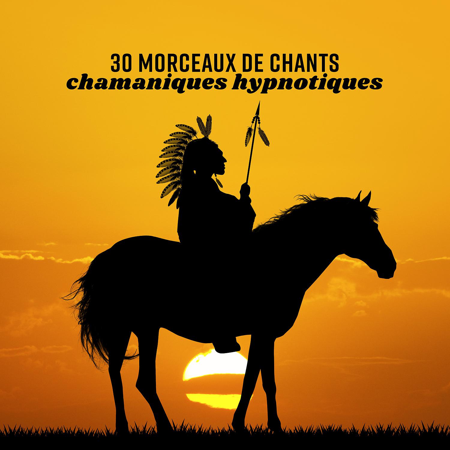 Постер альбома 30 Morceaux de chants chamaniques hypnotiques: Musique de guérison pour l'âme, Nettoyage de chakra, Tambours amérindiens, Détente et la méditation