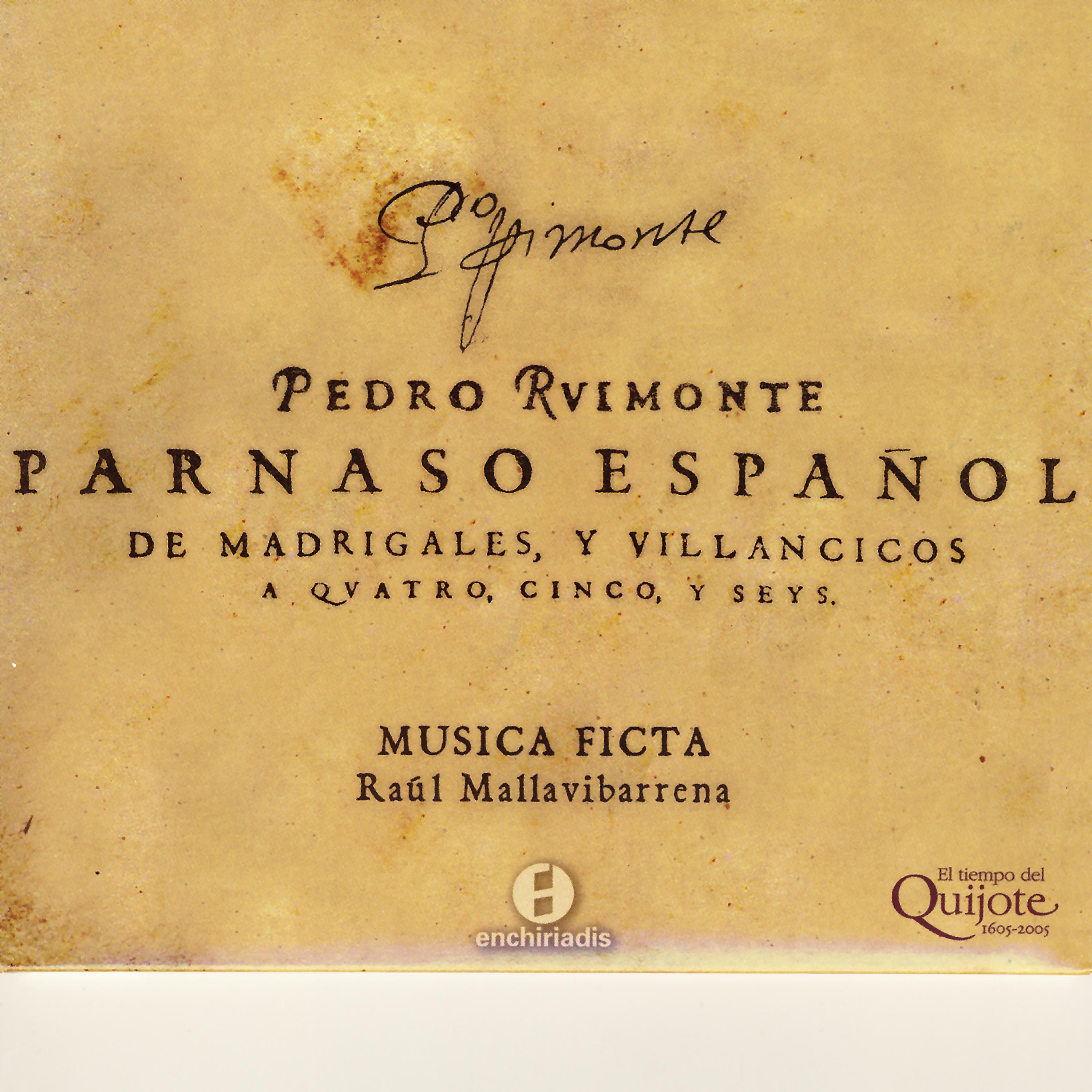 Постер альбома Pedro Ruimonte: Parnaso Espanol - De Madrigales, Y Villancicos