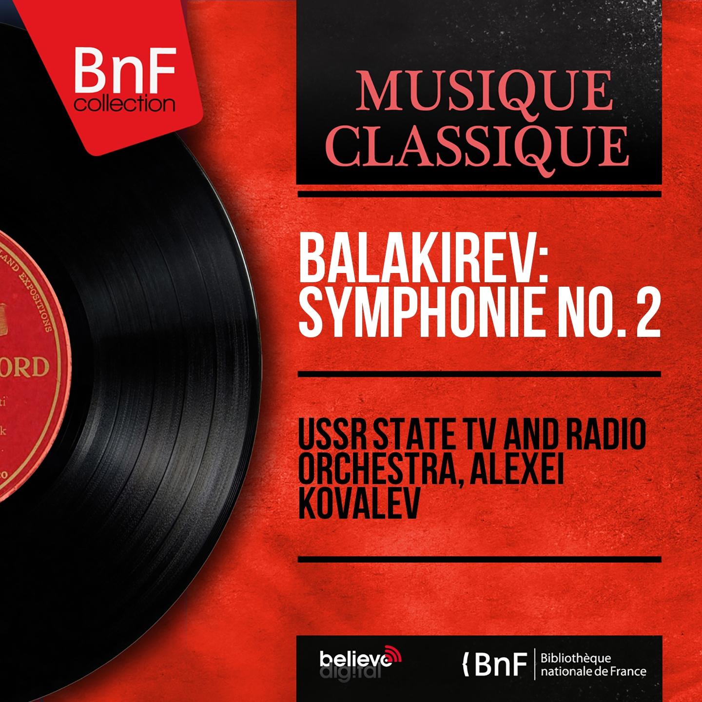 Постер альбома Balakirev: Symphonie No. 2 (Mono Version)