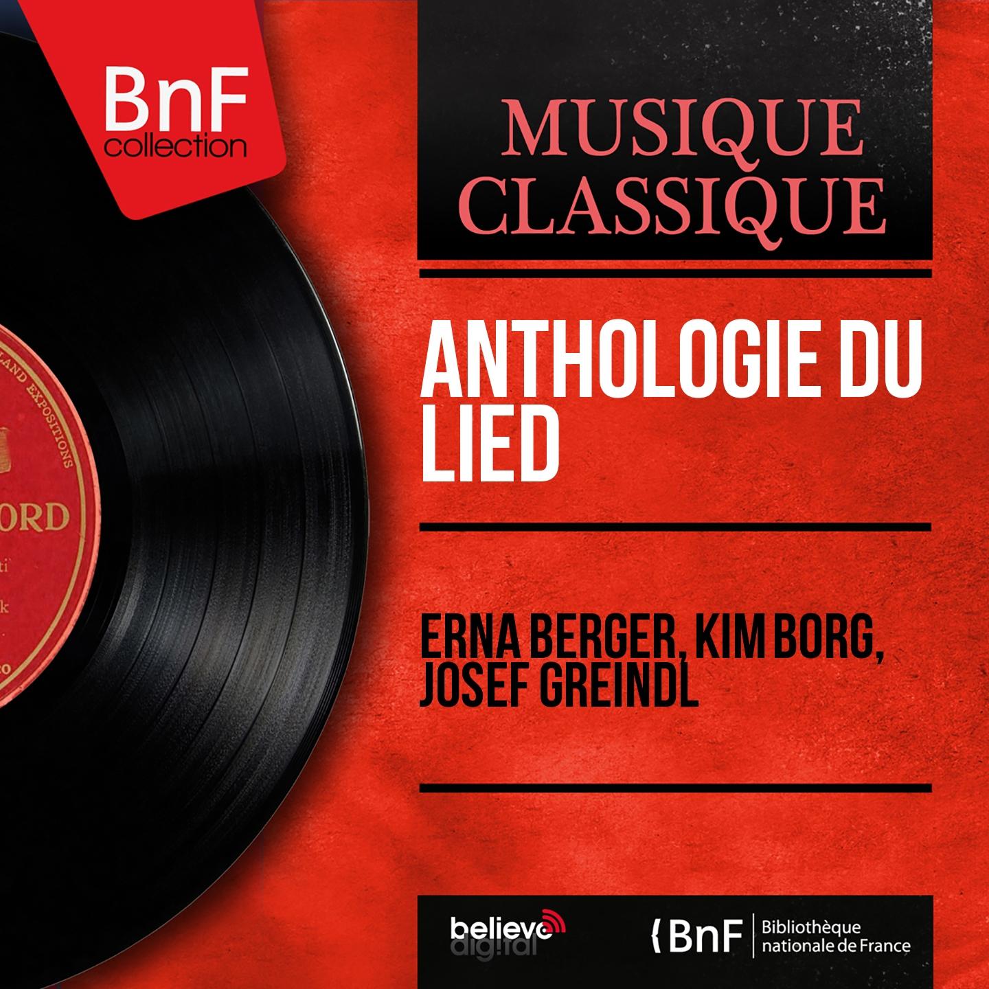 Постер альбома Anthologie du lied (Mono Version)