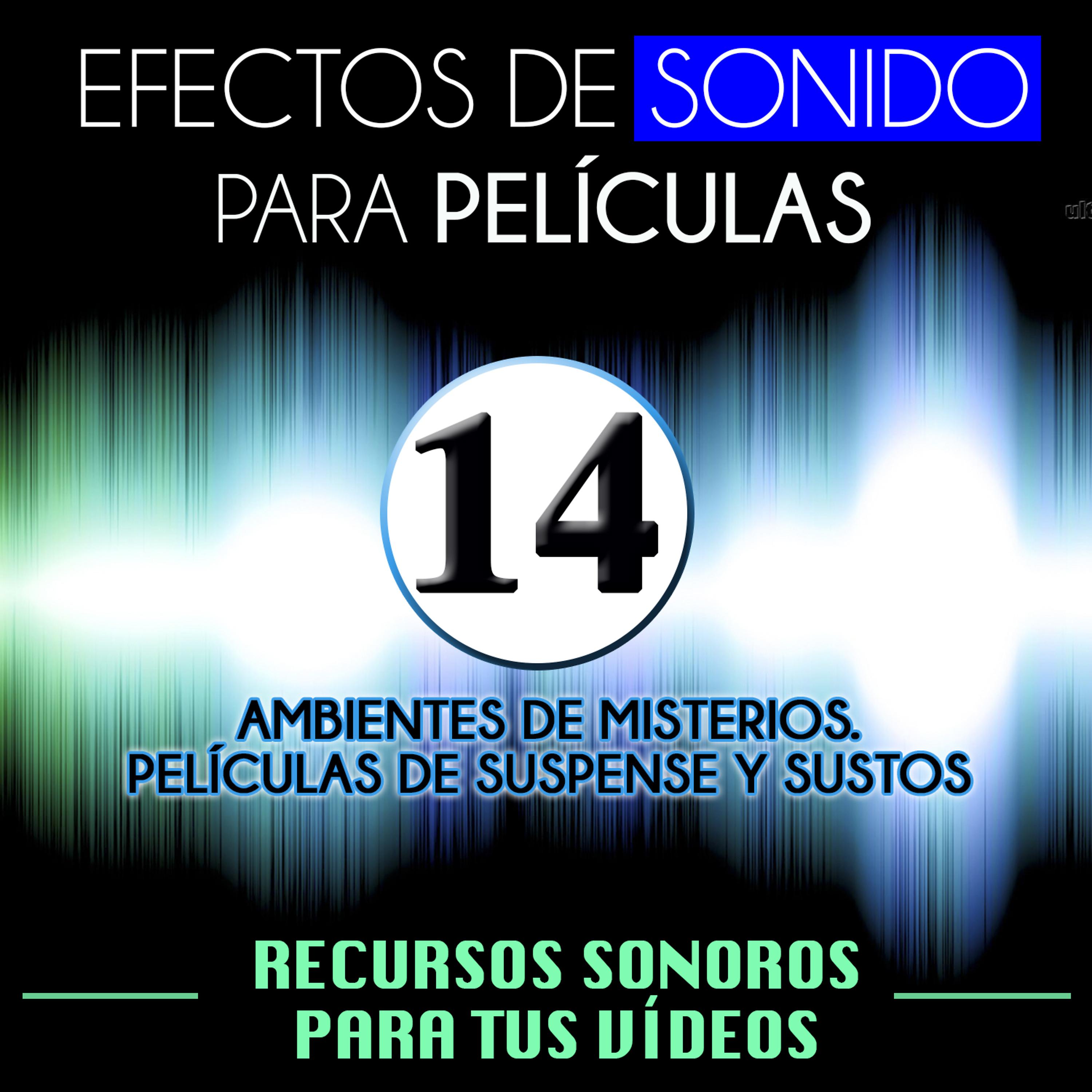 Постер альбома Efectos de Sonido para Peliculas. Recursos Sonoros para Tus Videos Vol 14. Ambientes de Misterio, Películas de Suspense y Sustos