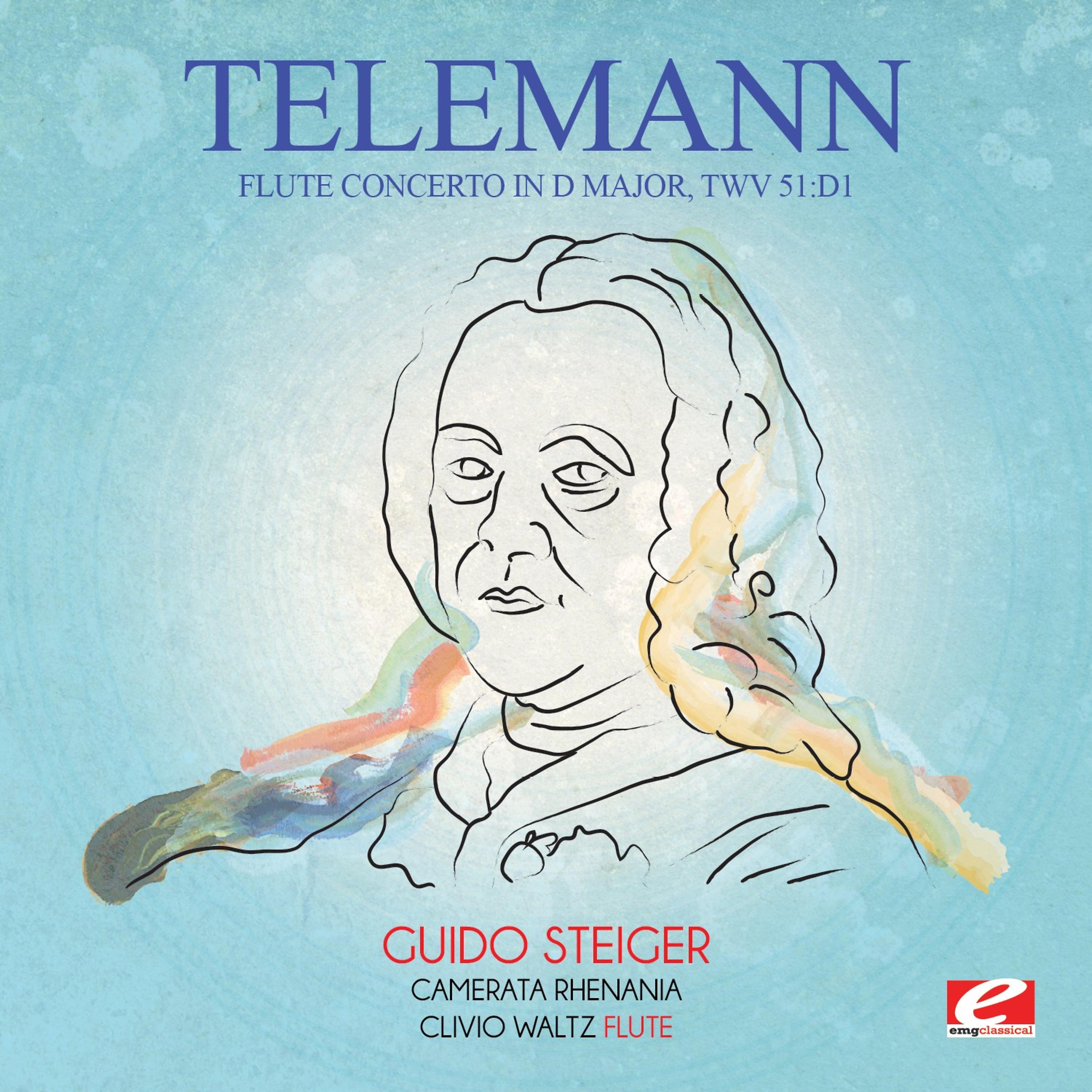 Постер альбома Telemann: Flute Concerto in D Major, TWV 51:D1 (Digitally Remastered)