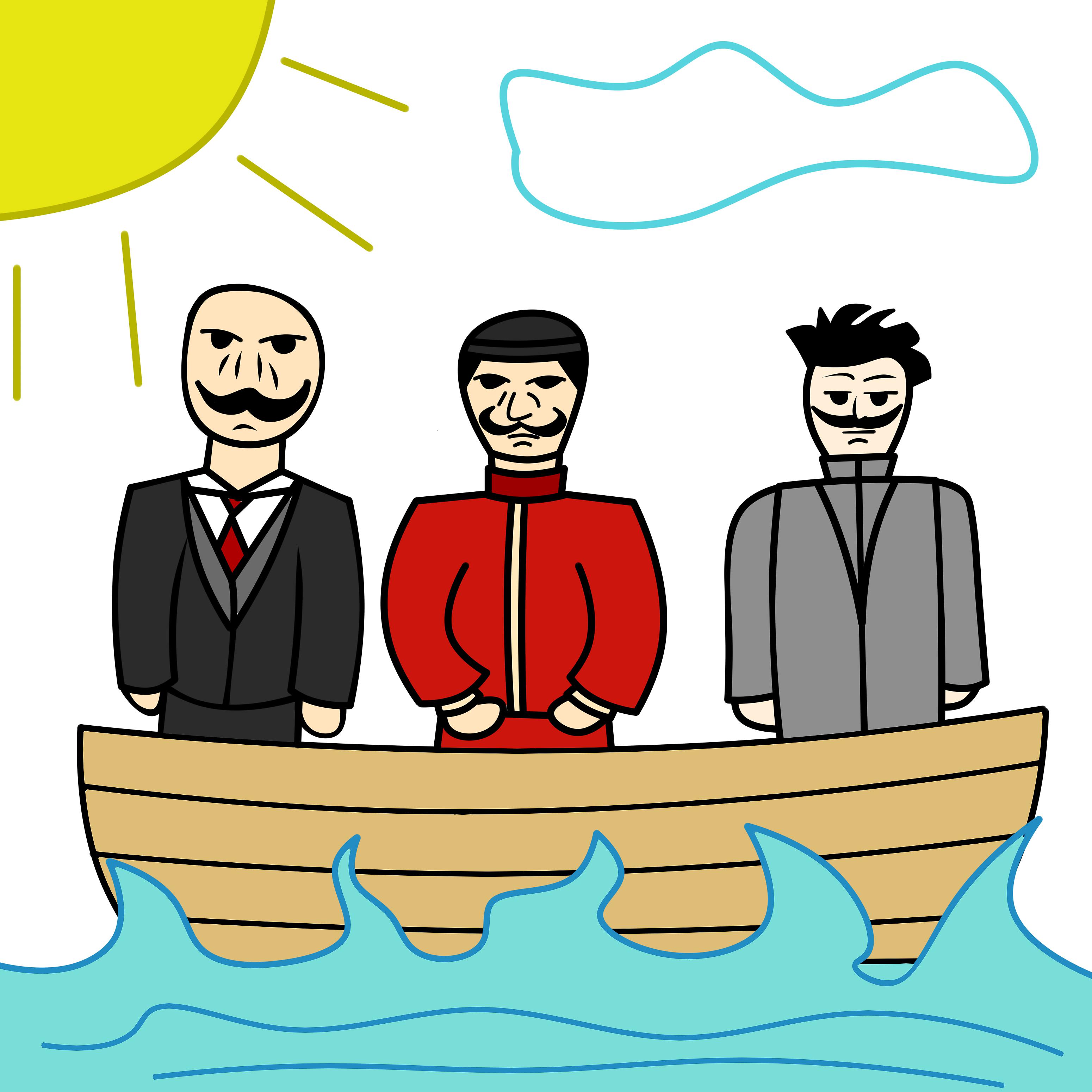 Постер альбома Трое в лодке