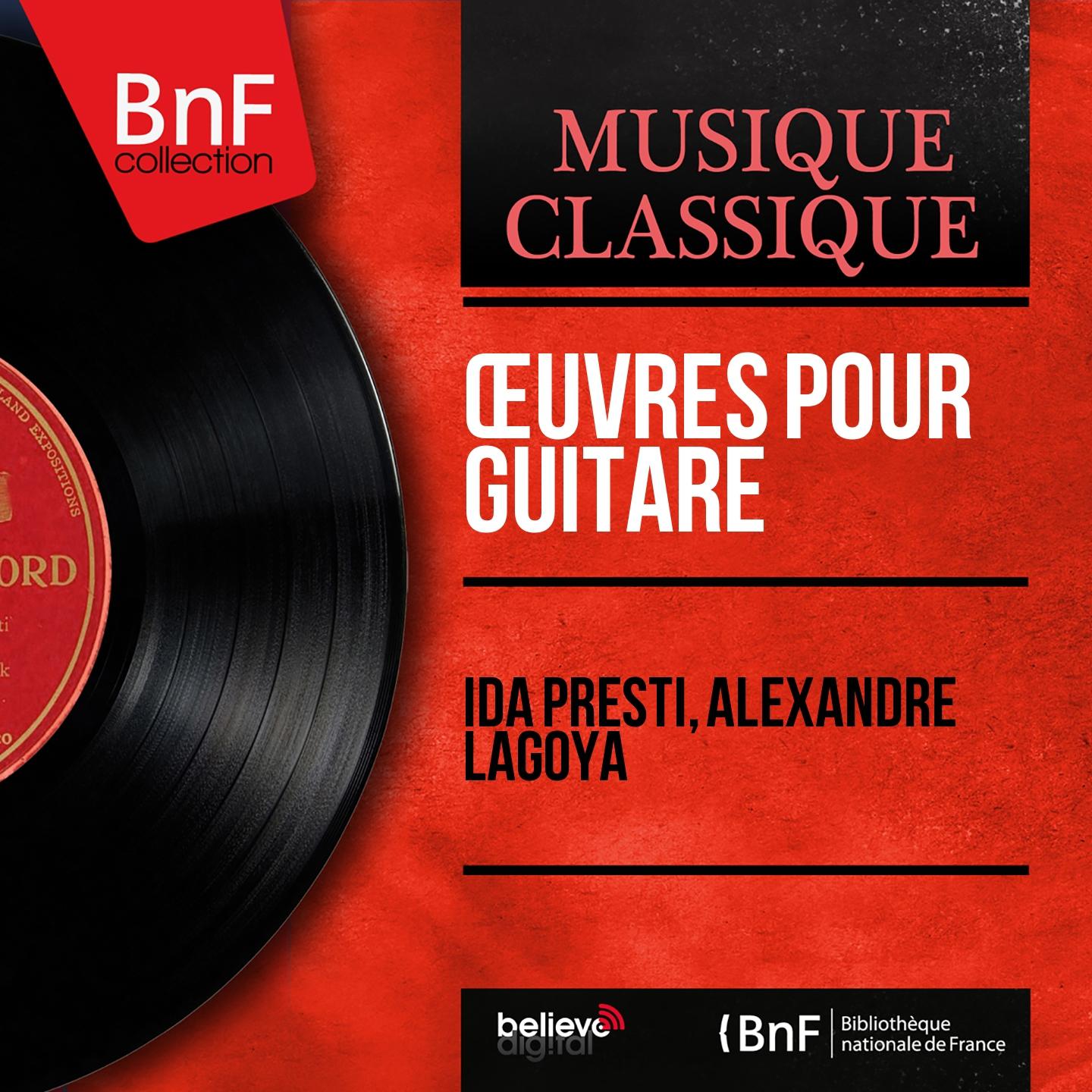 Постер альбома Œuvres pour guitare (Mono Version)