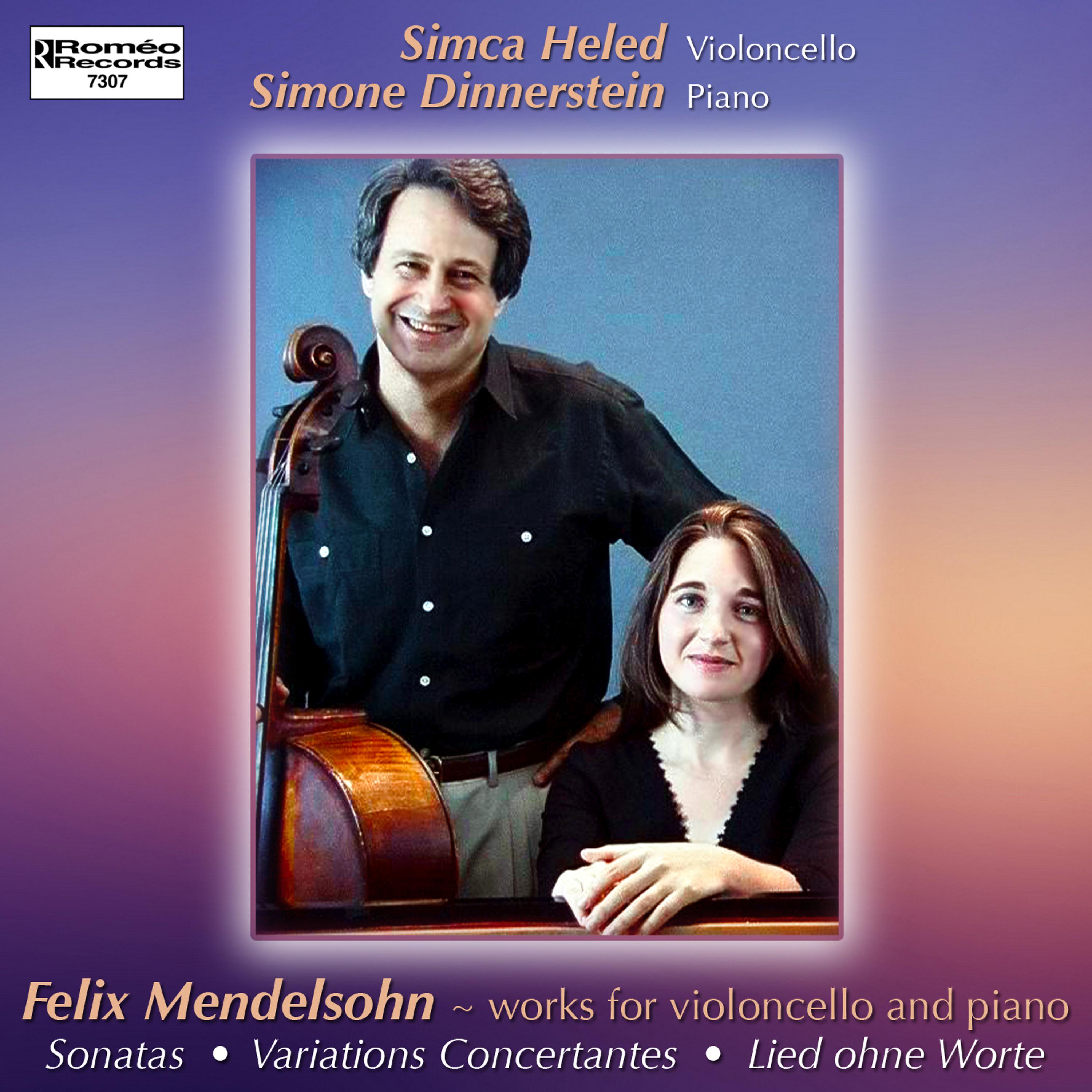 Постер альбома Felix Mendelssohn - Works for Cello and Piano
