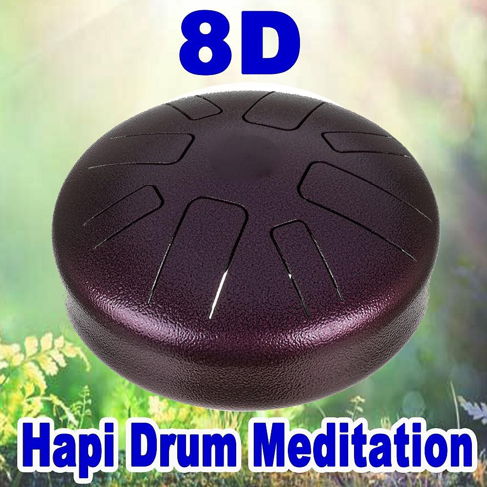 Постер альбома 8D Audio Hapi Drum Meditation (Use Headphones) [The Pure Asian Hapi Drum, Zendrum, Aistdrum, Steel Tongue Drum, Rav, Tank Hank Drum, Kaizen Drums & Aqua Drum Sound]