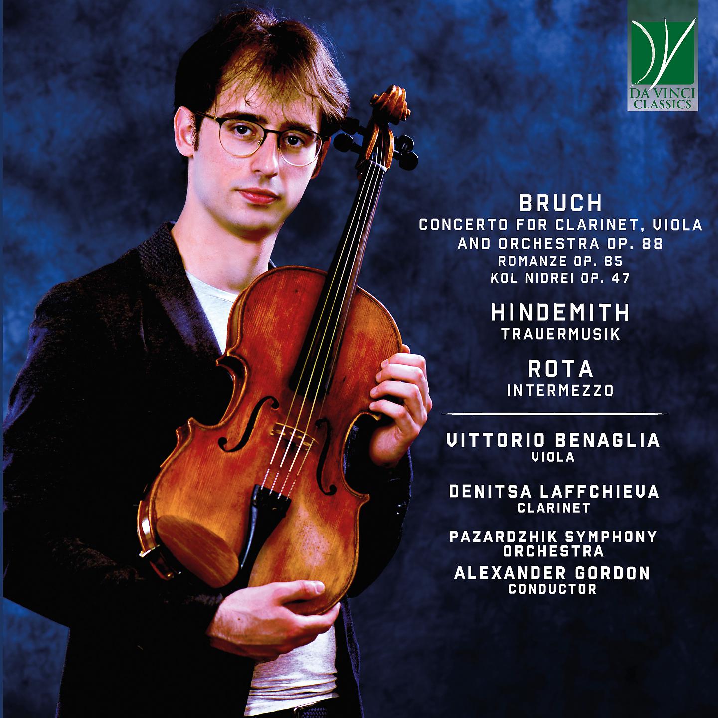 Постер альбома Bruch: Concerto for Clarinet, Viola and Orchestra Op. 88, Romanze Op. 85, Kol Nidrei Op. 47 - Hindemith: Trauermusik - Rota: Intermezzo