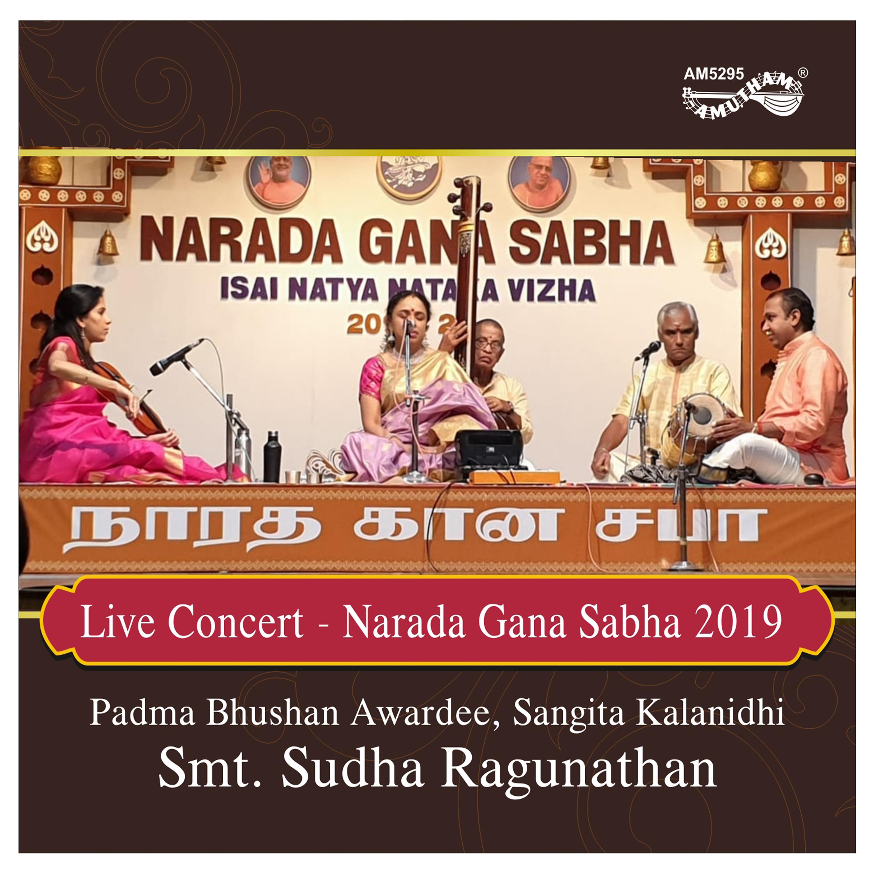 Постер альбома Live Concert - Narada Gana Sabha 2019