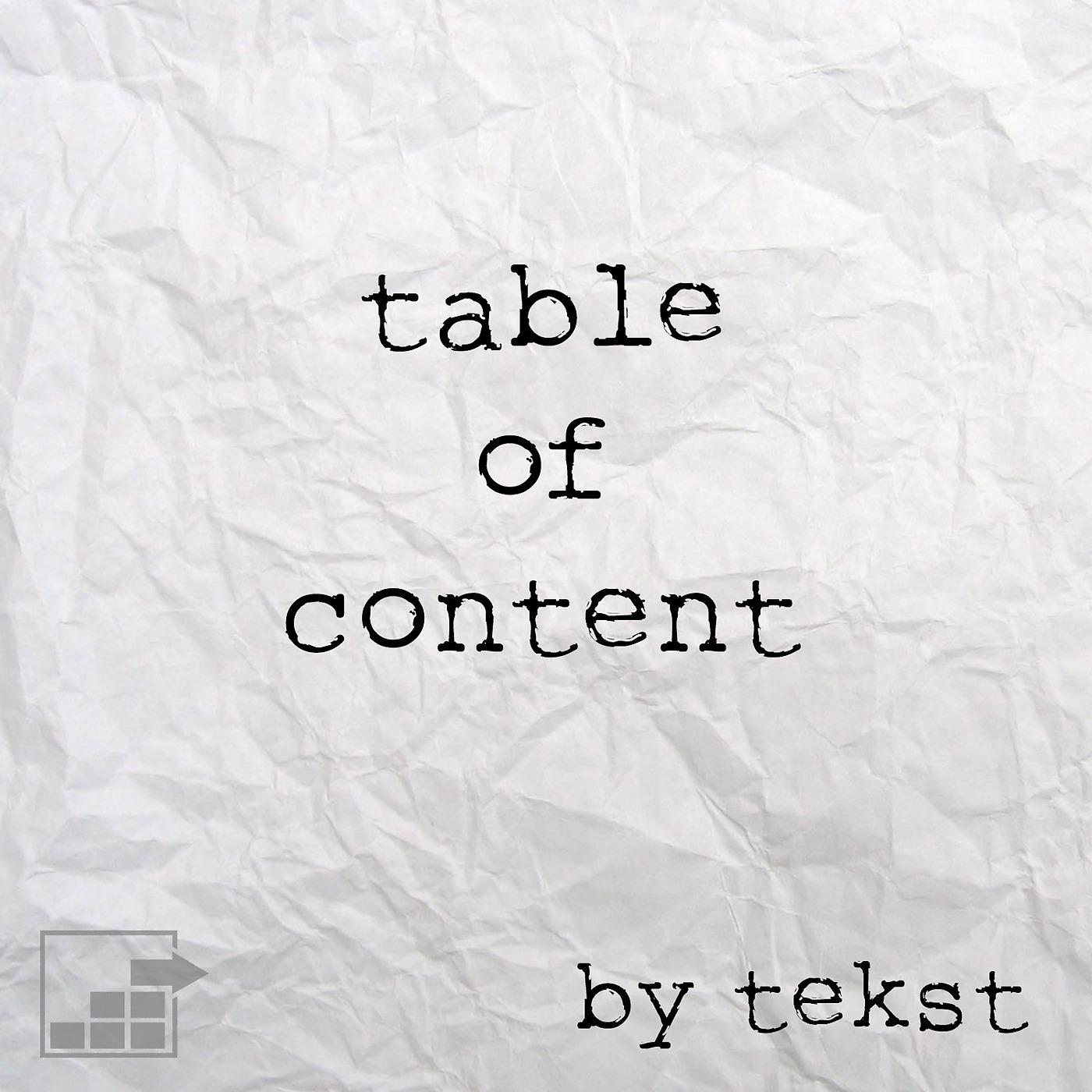Постер альбома Table of Content