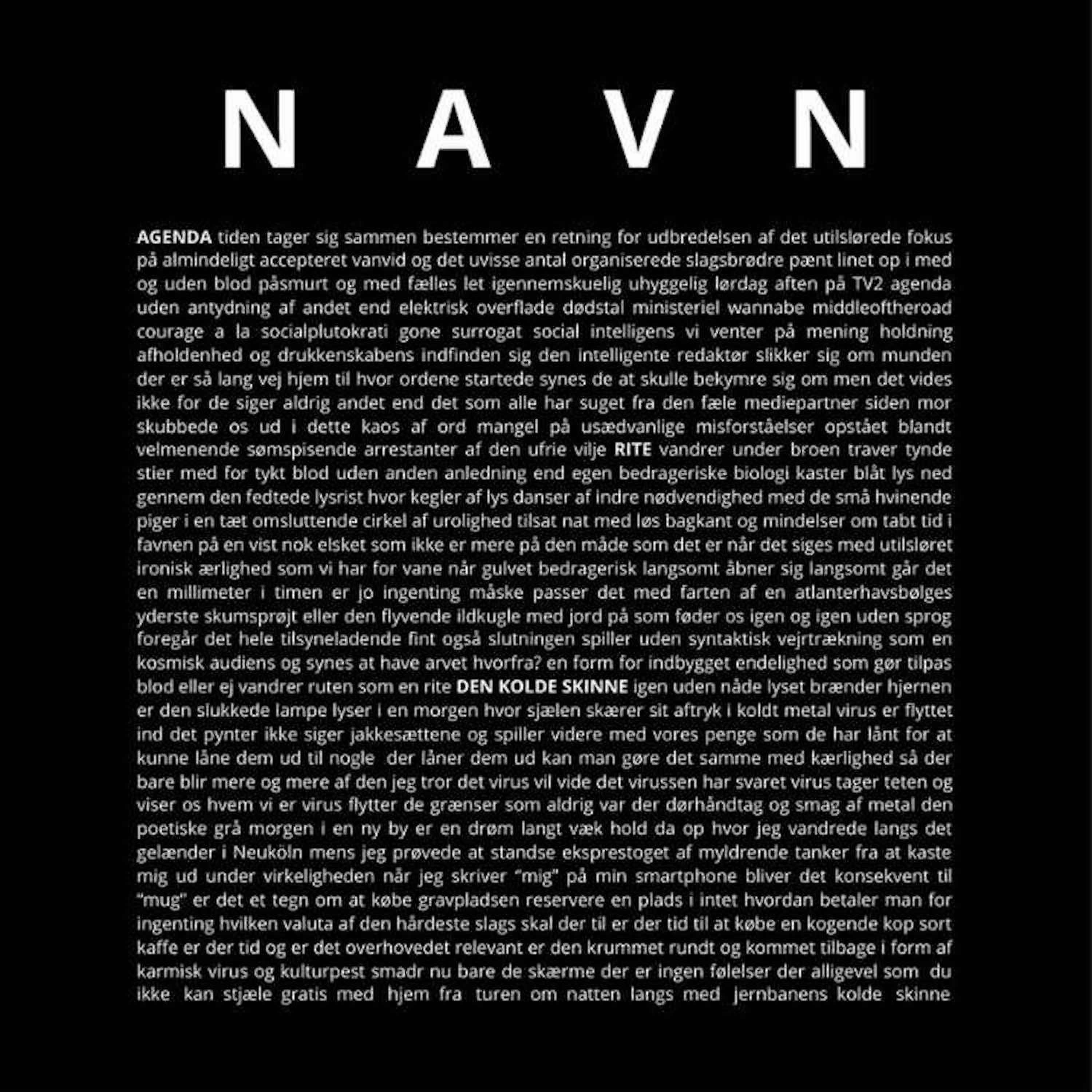 Постер альбома Navn