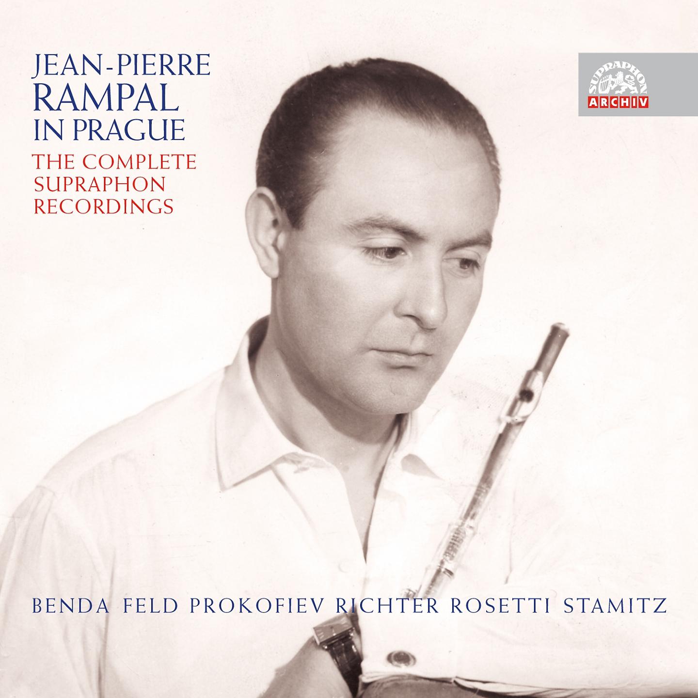 Постер альбома Feld, Prokofiev, Rössler, Benda, Stamitz, Richter: Jean-Pierre Rampal in Prague. The Complete Supraphon Recordings