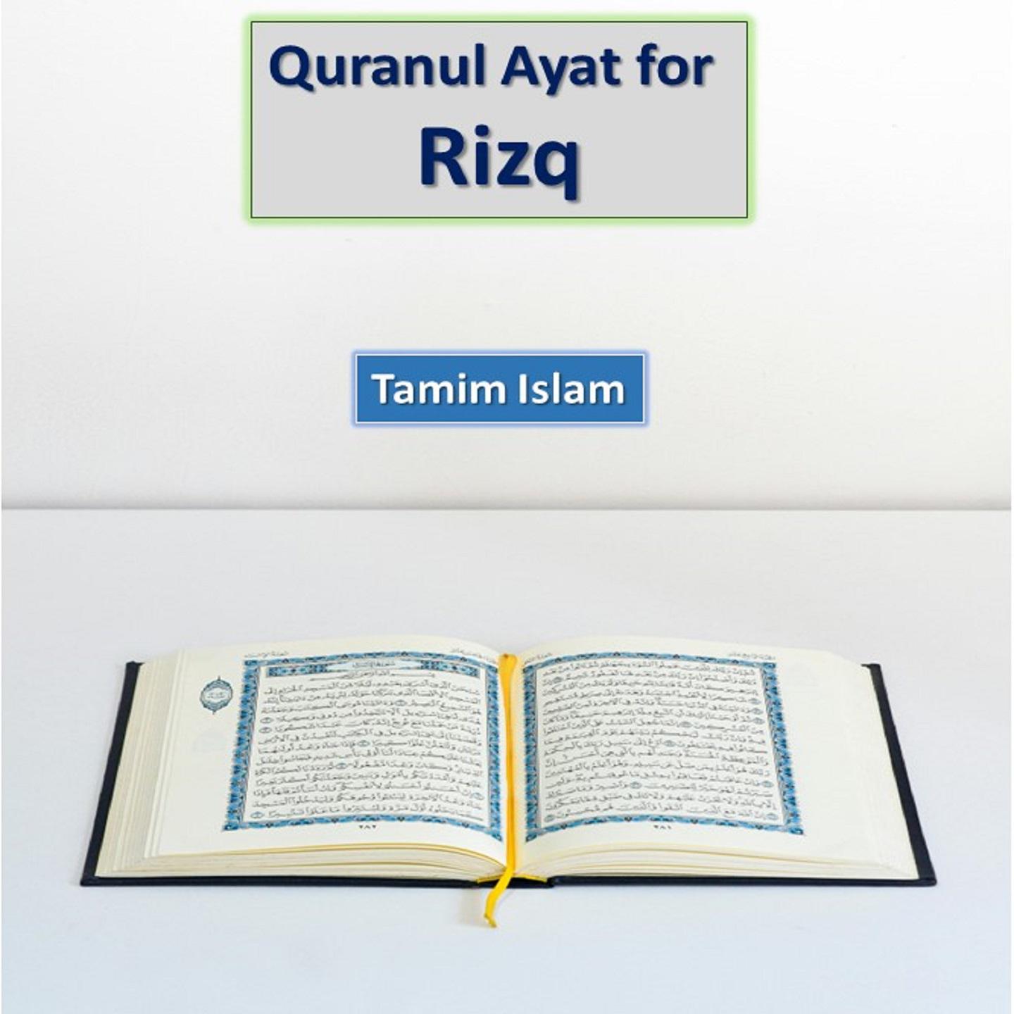 Постер альбома Quranul Ayat for Rizq