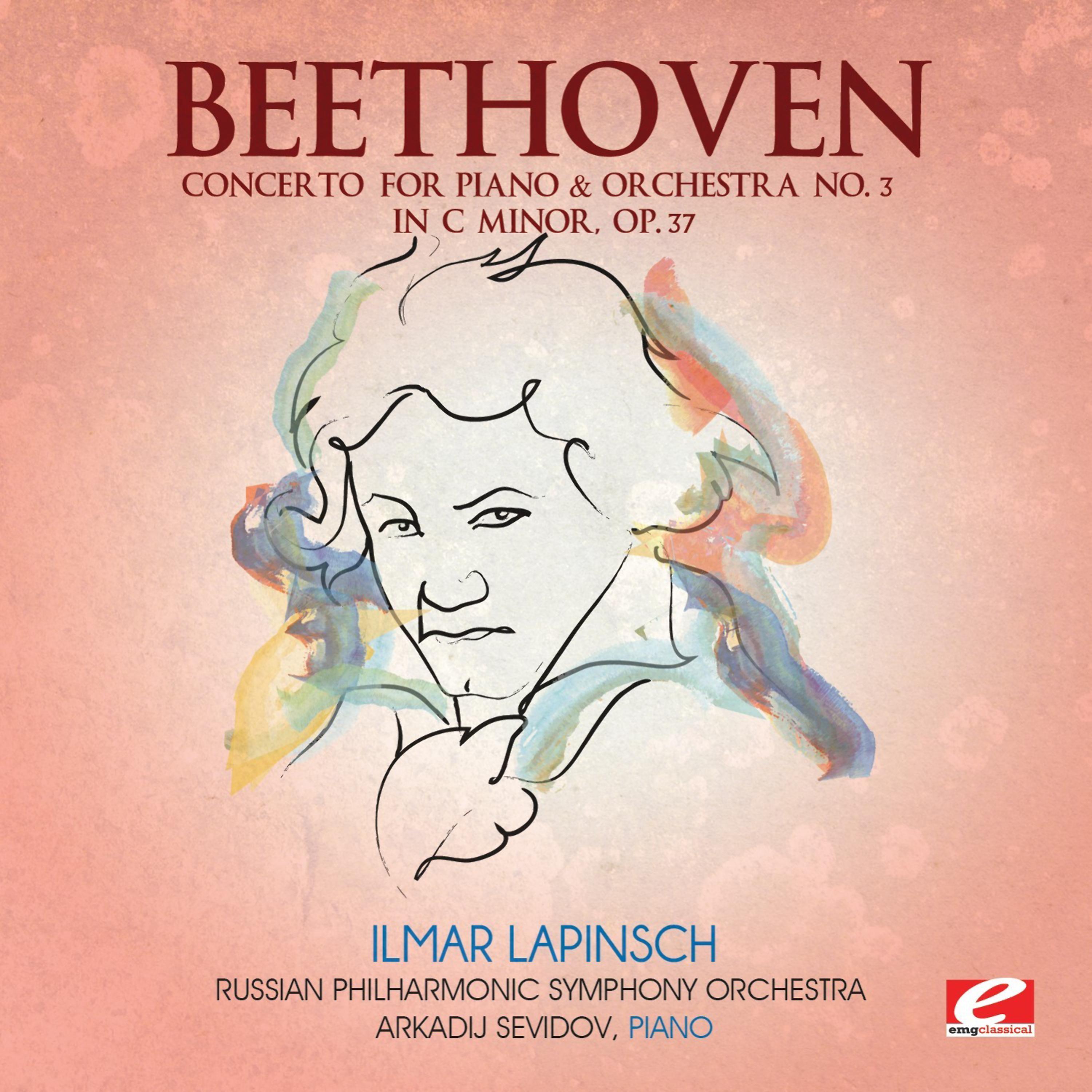 Постер альбома Beethoven: Concerto for Piano & Orchestra No. 3 in C Minor, Op. 37 (Digitally Remastered)