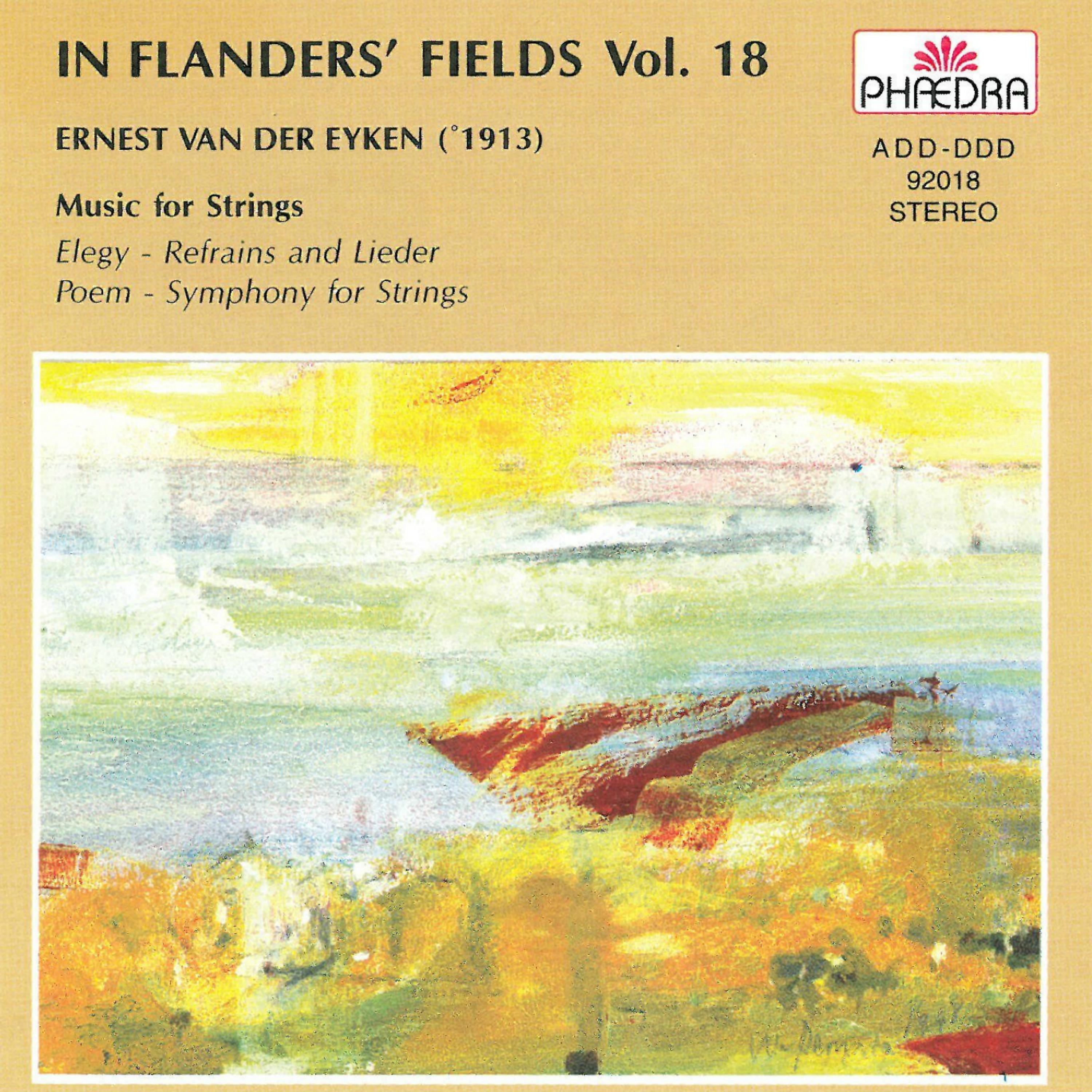 Постер альбома In Flanders' Fields Vol. 18: Music for String Orchestra by Ernest van der Eyken