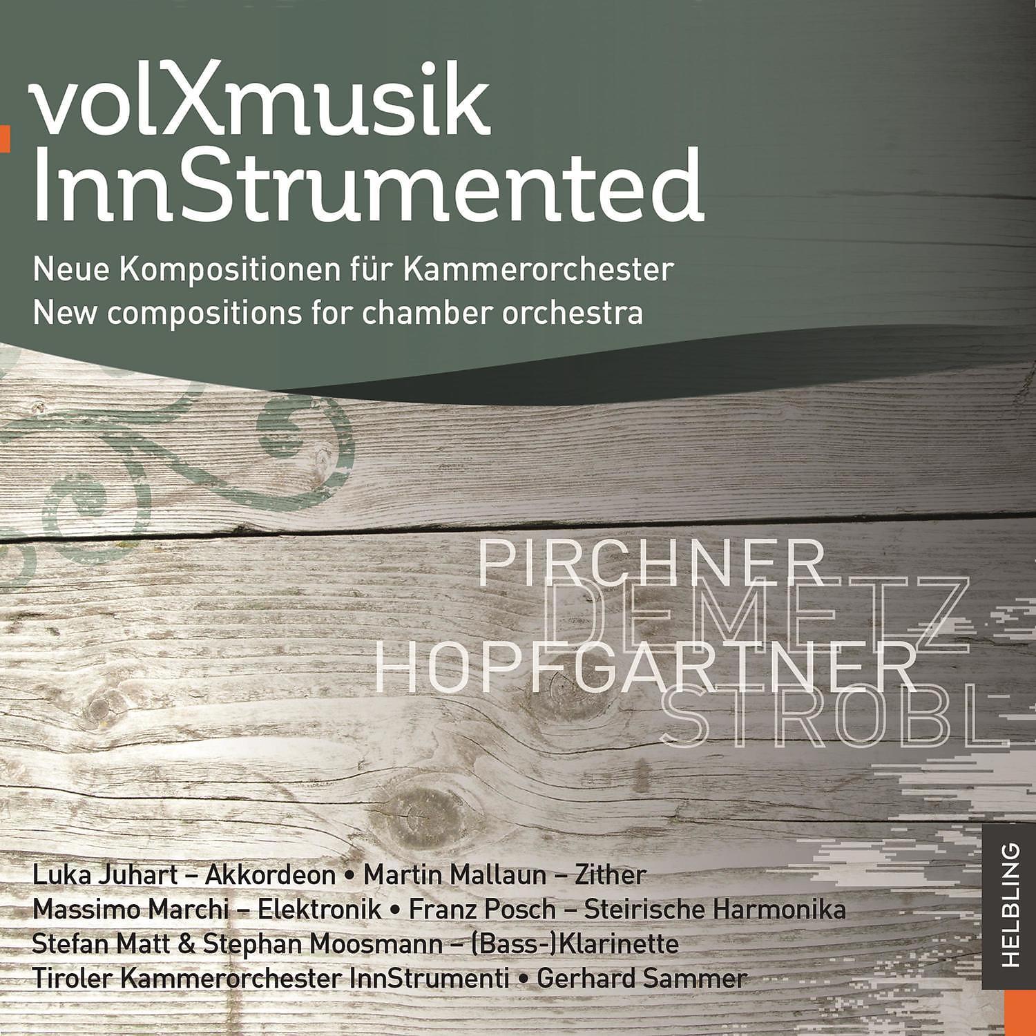 Постер альбома volXmusik InnStrumented. Neue Kompositionenen für Kammerorchester. New compositions for chamber orchestra