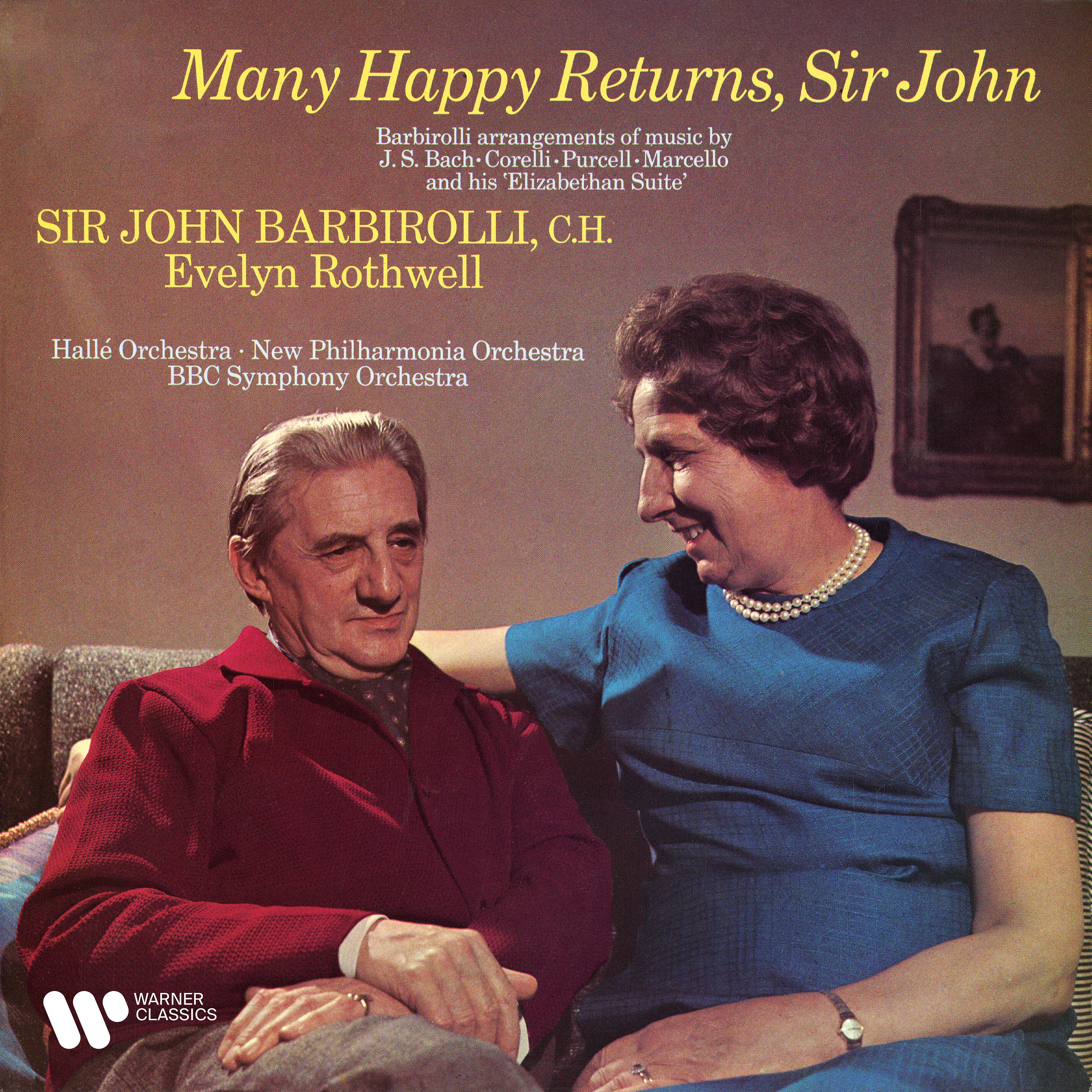 Постер альбома Many Happy Returns, Sir John. Barbirolli Arrangements of Music by Bach, Marcello, Corelli & Purcell