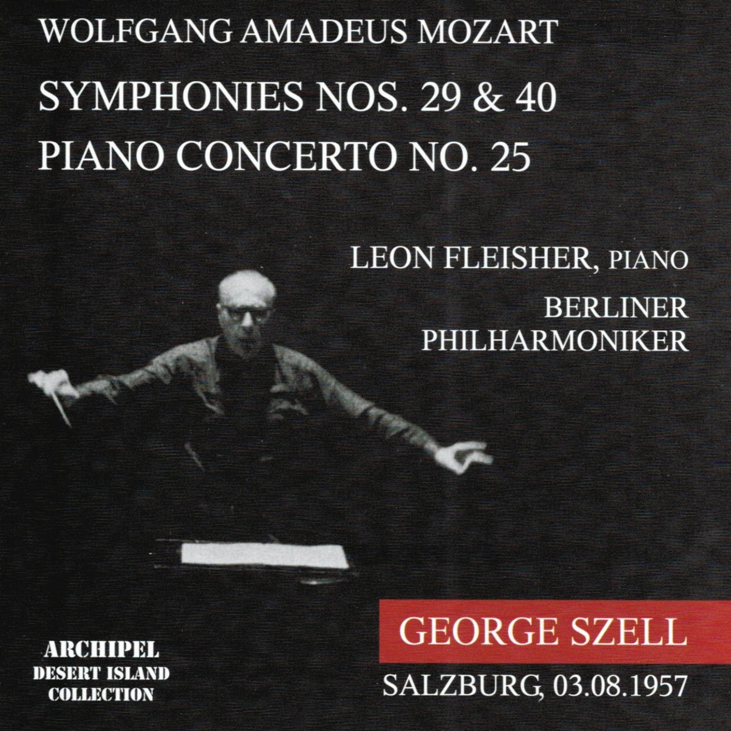 Постер альбома Wolfgang Amadeus Mozart : Simphonies Nos. 29 and 40, Piano Concerto No. 25