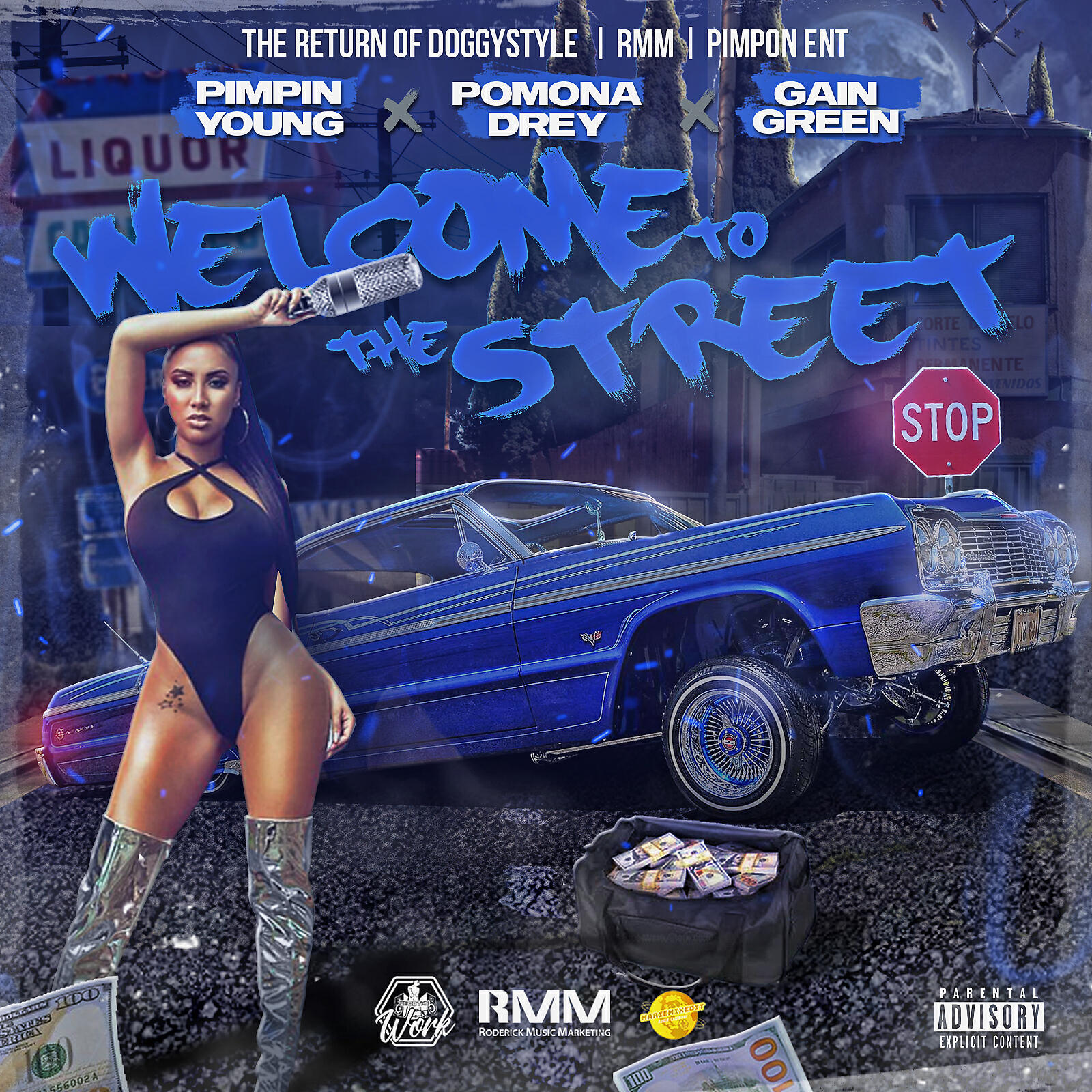 Pimpin Young - Welcome To The Street (feat. Pomona Drey & Gain Green)