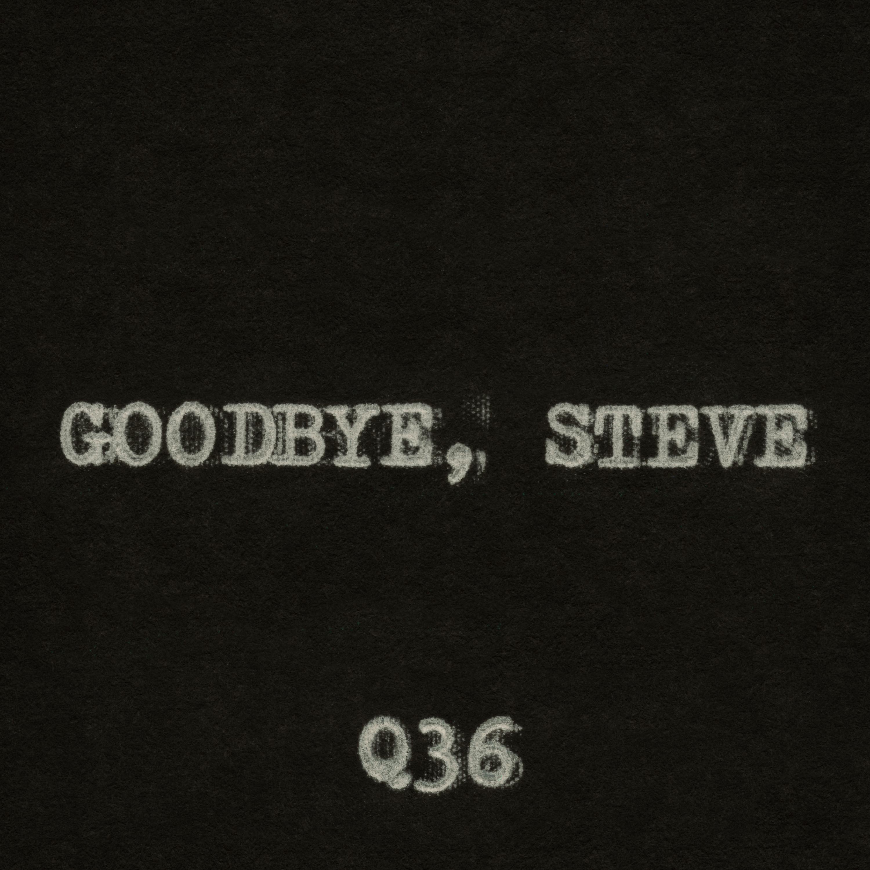 Постер альбома Goodbye, Steve
