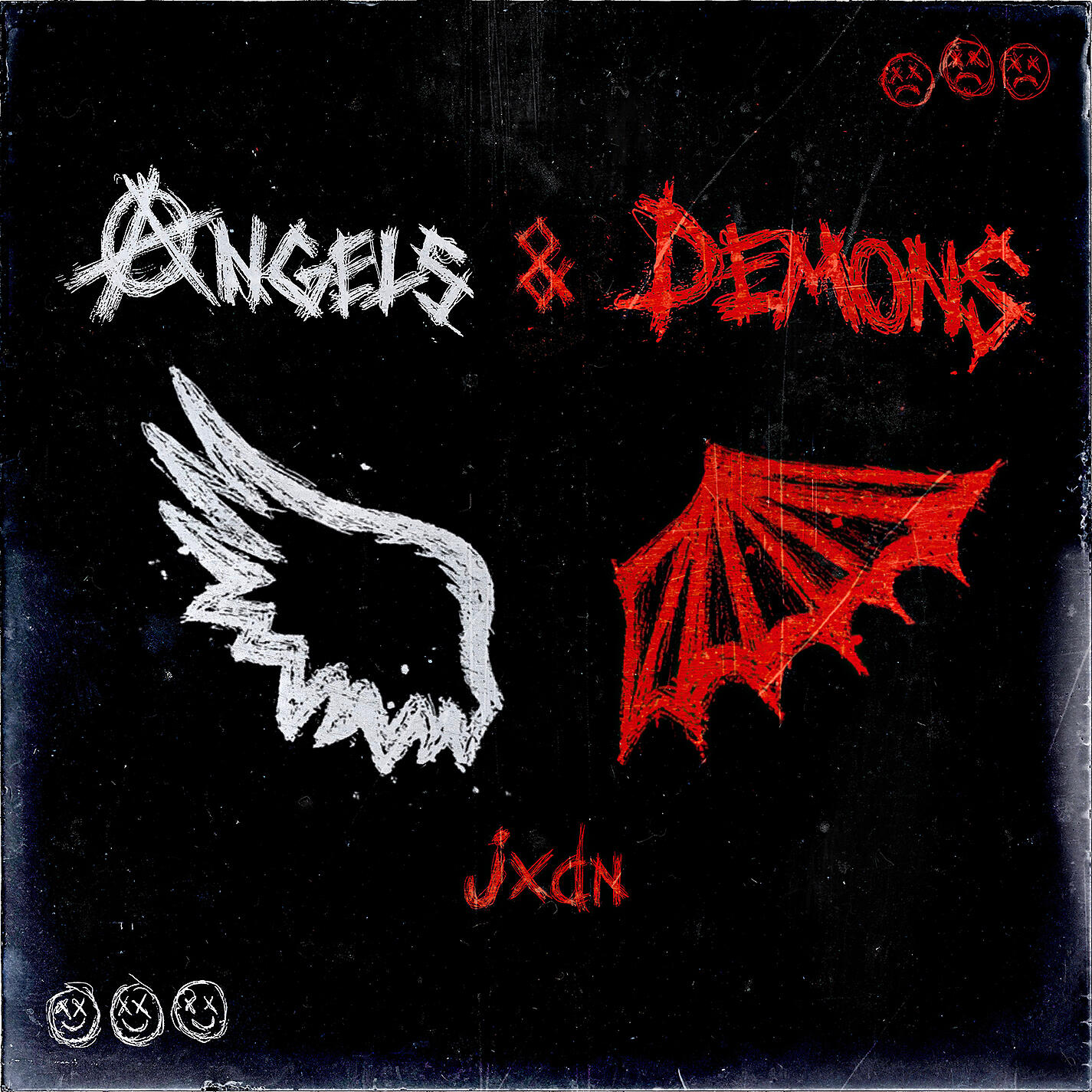 Jxdn текст. Джейден Хасслер ангелы и демоны. Обложка альбома Angels Demons. Angels and Demons jxdn обложка. Jxdn обложки песен.