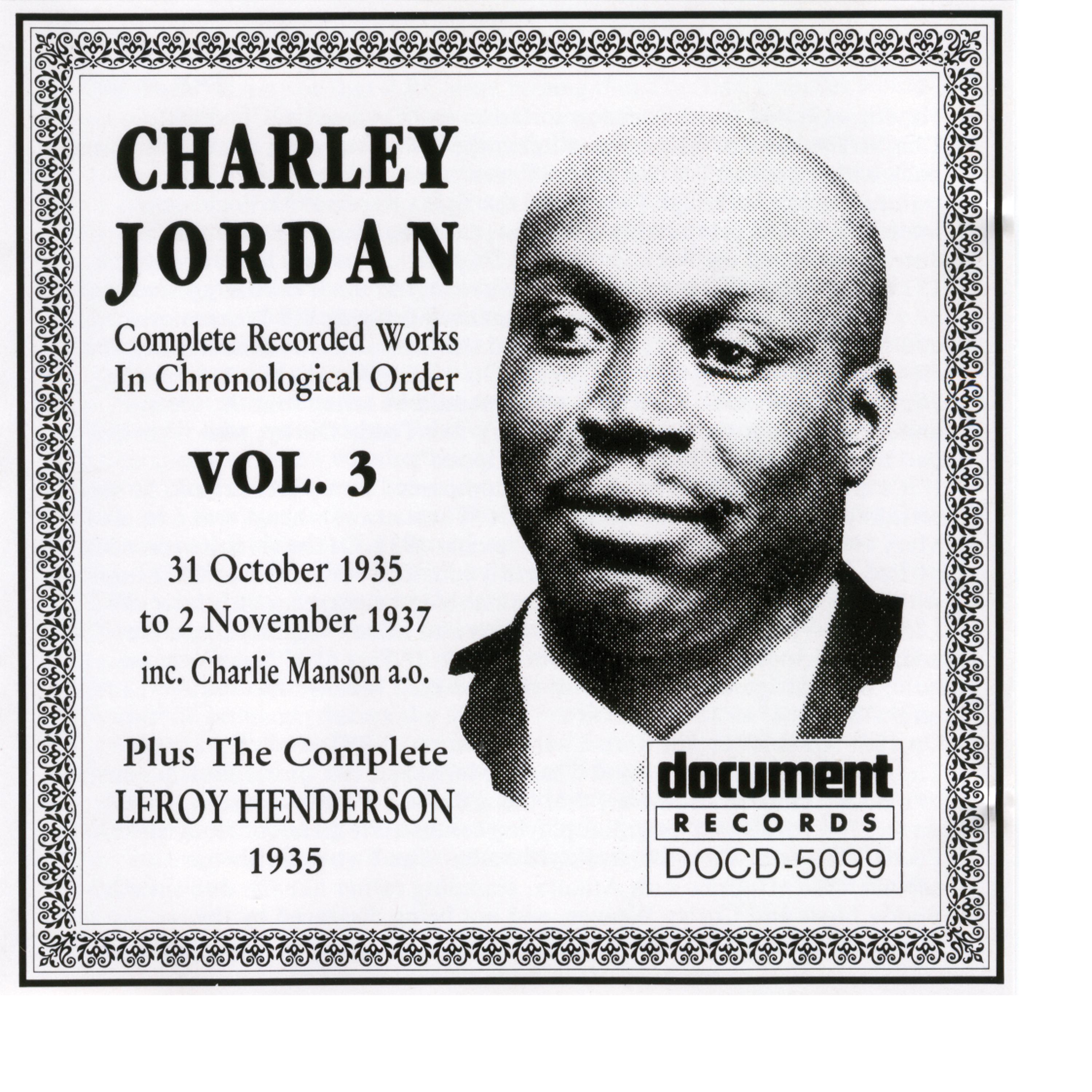 Постер альбома Charley Jordan Vol. 3 (1935 - 1937)