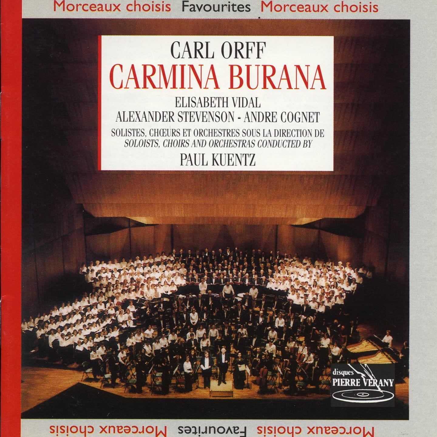 Постер альбома Orff : Carmina Burana