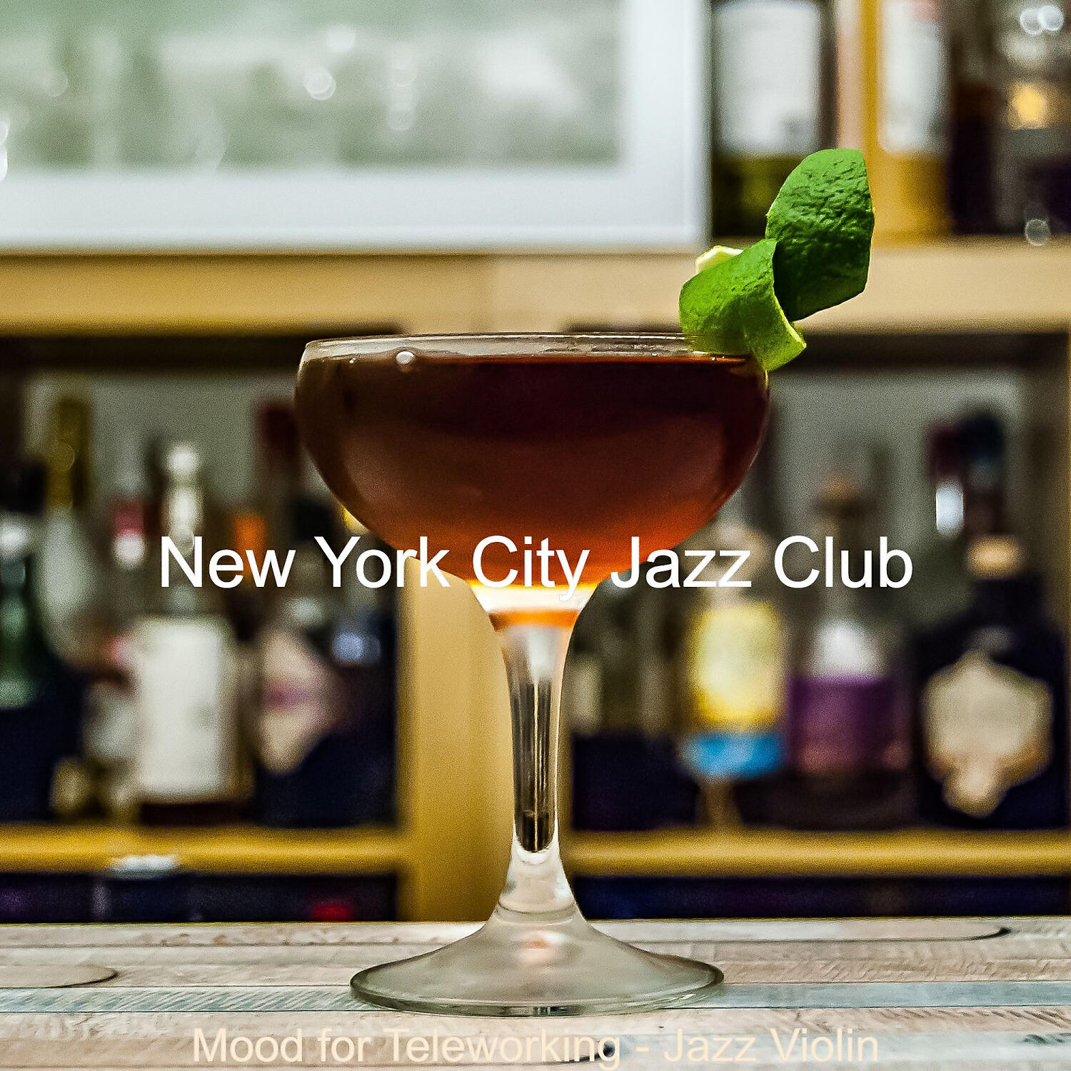 New York City Jazz Club - Backdrop for Telecommuting - Violin