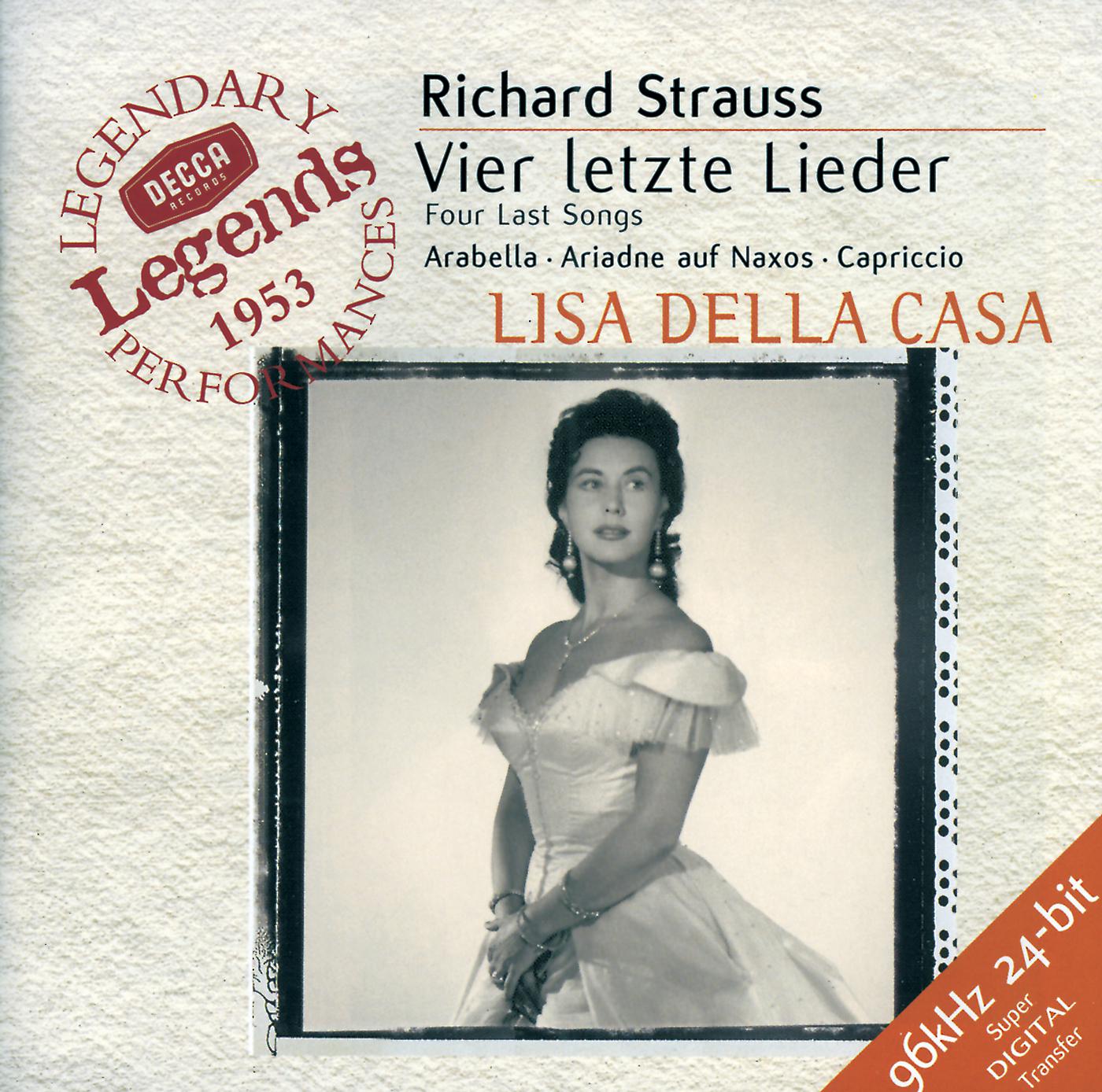 Постер альбома Strauss, R.: Vier letzte Lieder
