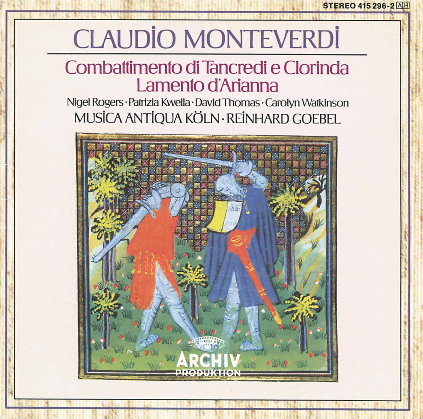 Patrizia Kwella - Monteverdi: Il Combattimento di Tancredi e Clorinda