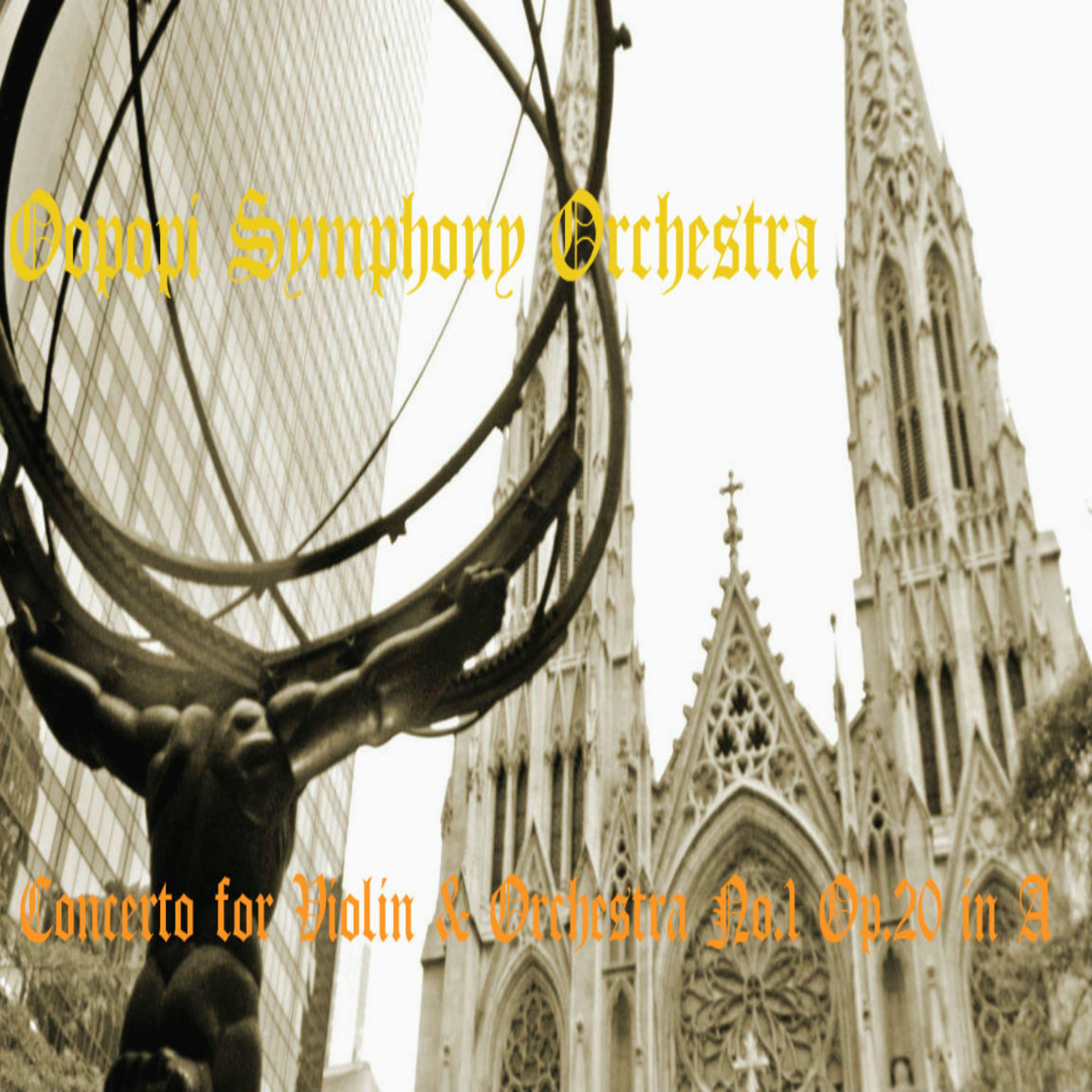 Постер альбома Concerto for Violin & Orchestra No1 Op.20 in A