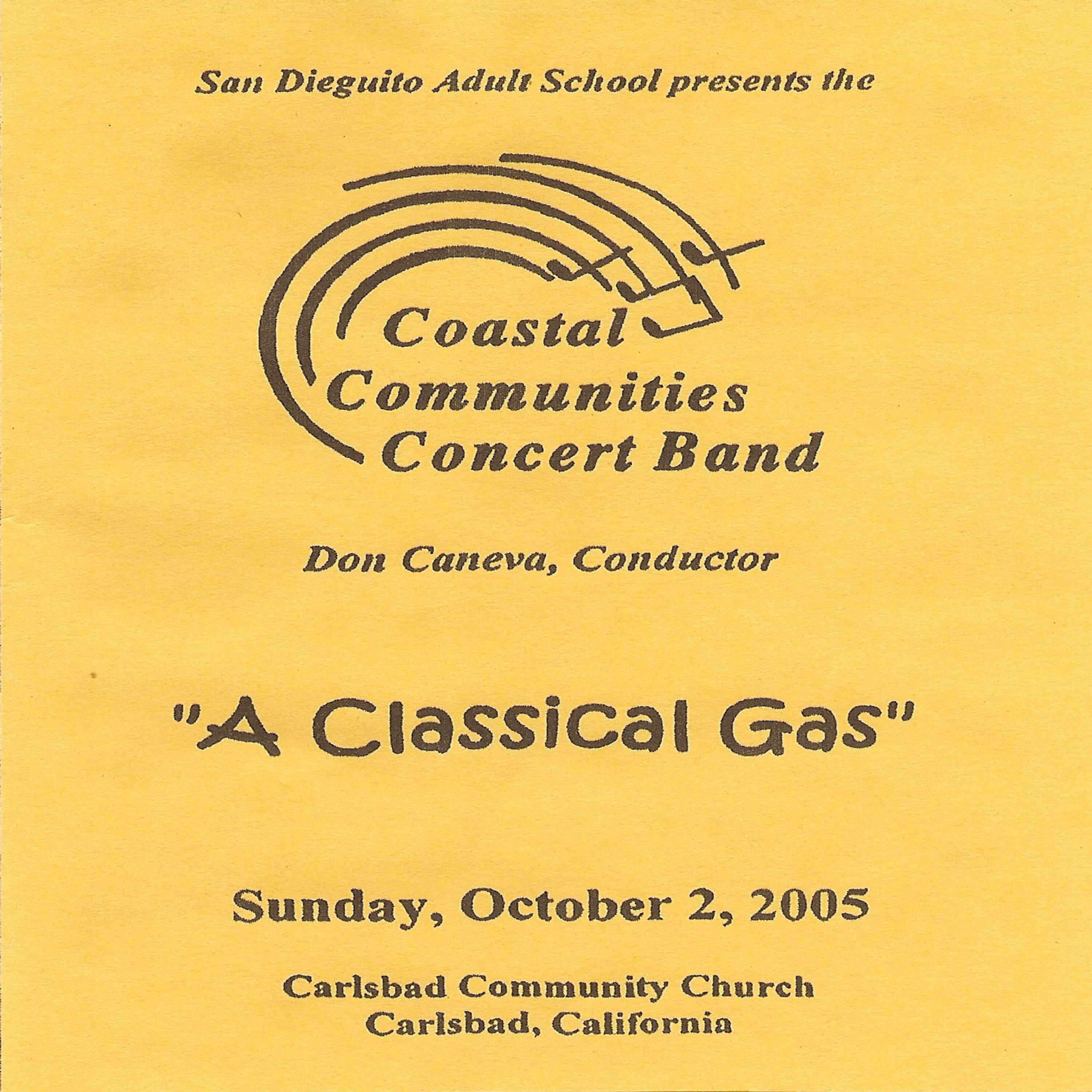 Постер альбома CCCB A Classical Gas 10-2-2005