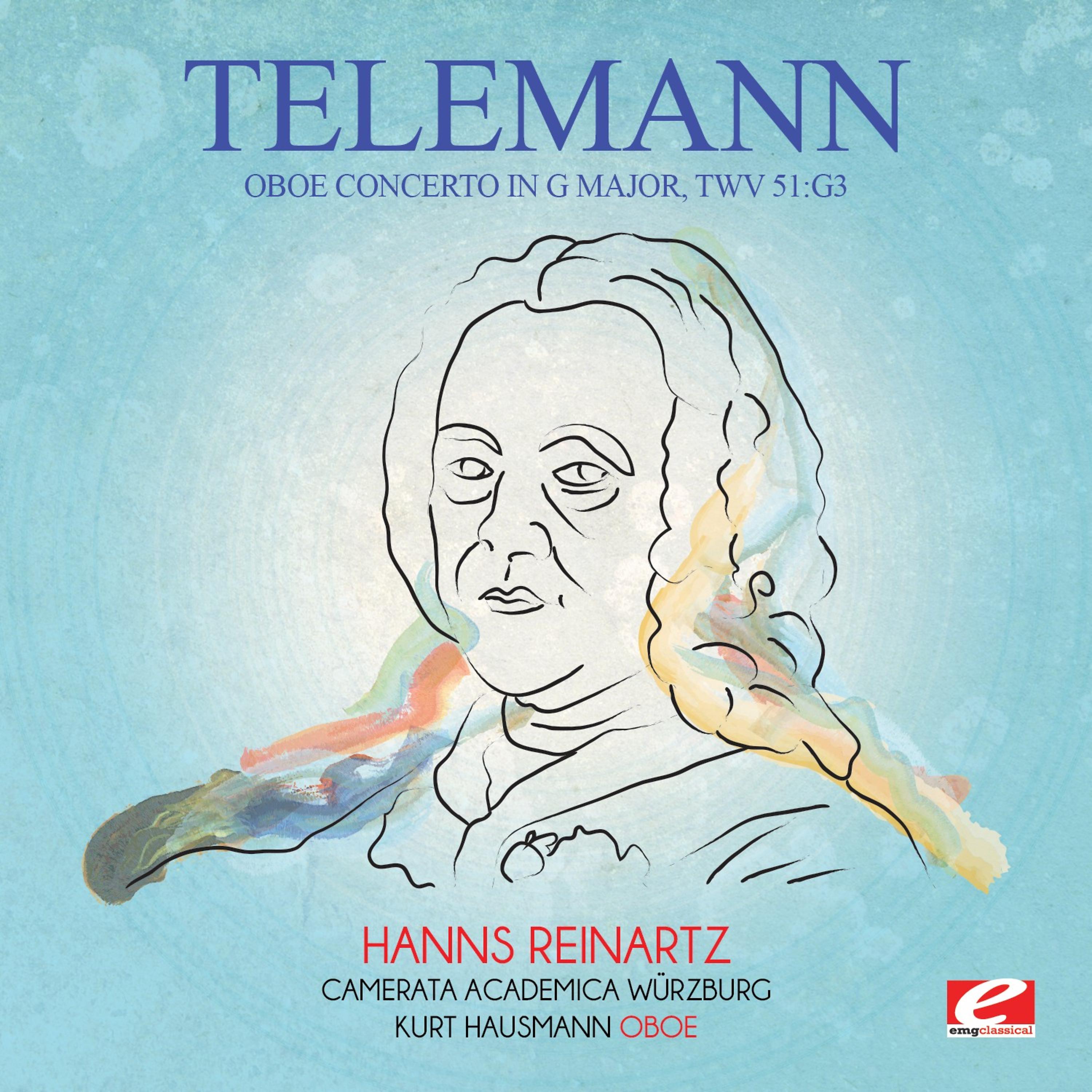 Постер альбома Telemann: Oboe Concerto in G Major, TWV 51:G3 (Digitally Remastered)