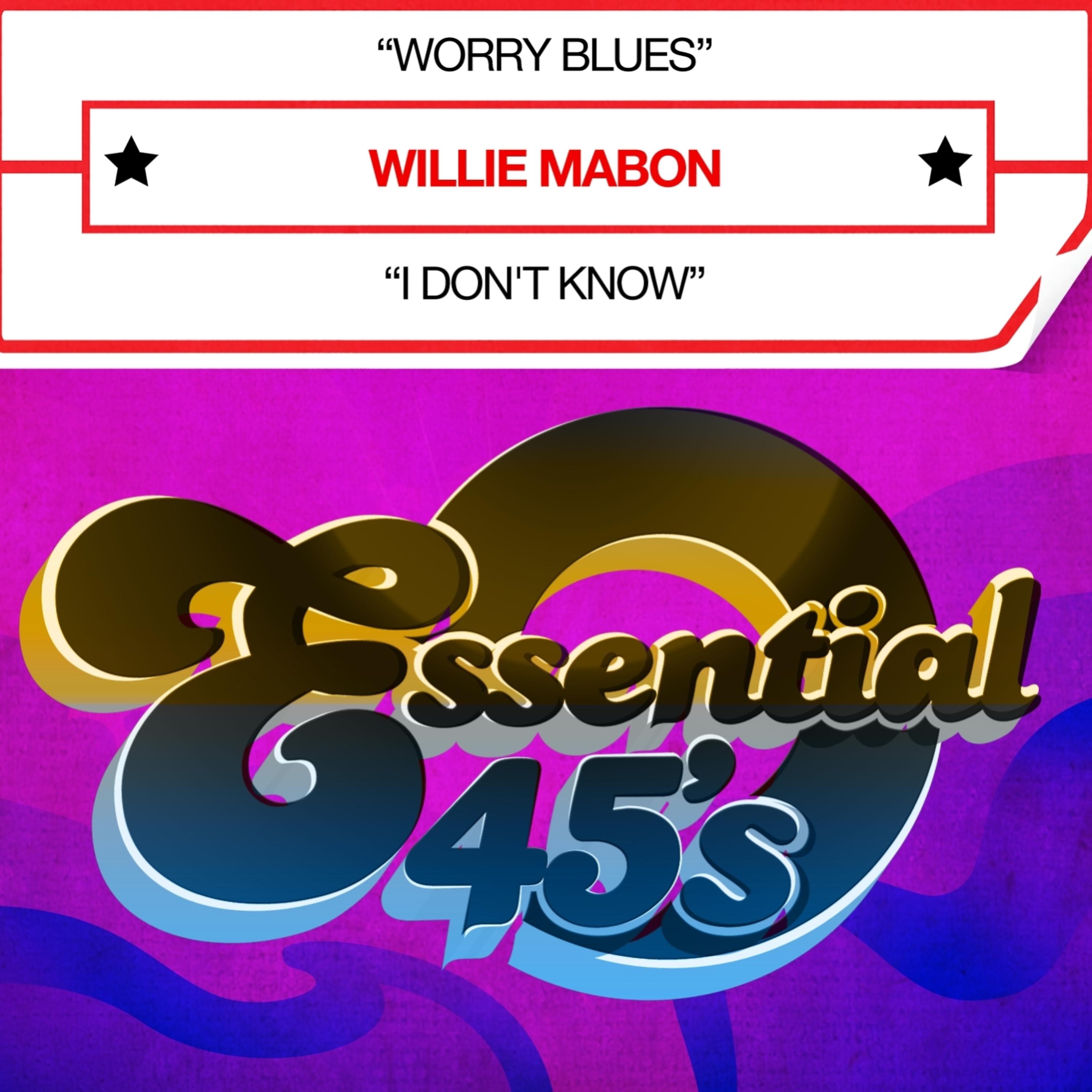 Постер альбома Worry Blues / I Don't Know (Digital 45)