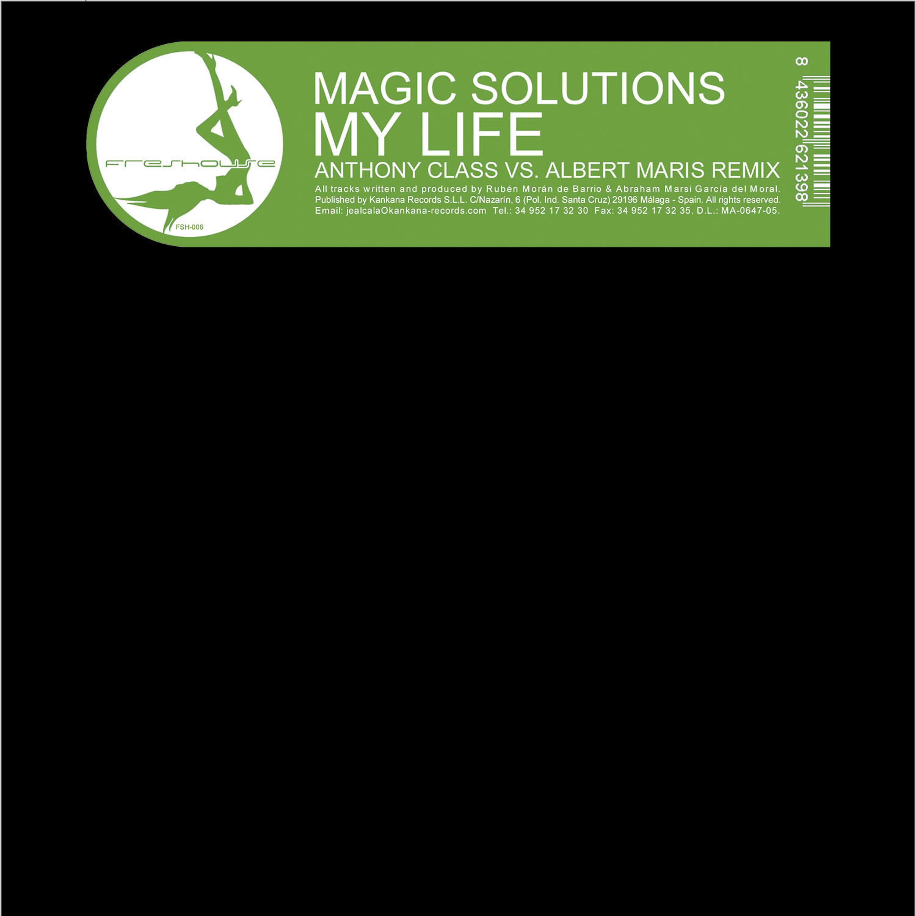 Постер альбома MX Freshouse Magic Solution " My Life / My Life Anthony Class vs Albert Maris Remix"