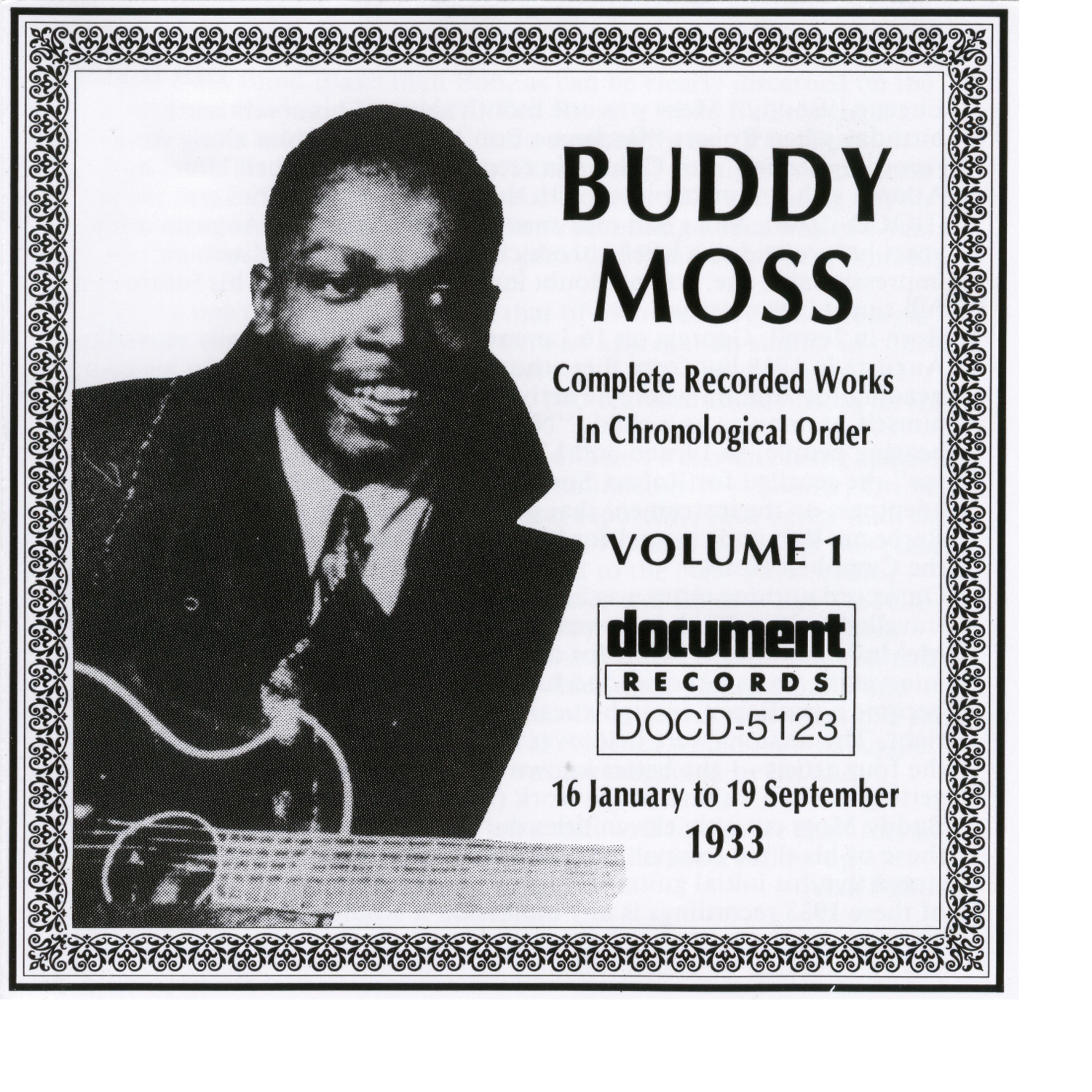 Постер альбома Buddy Moss Vol. 1 1933