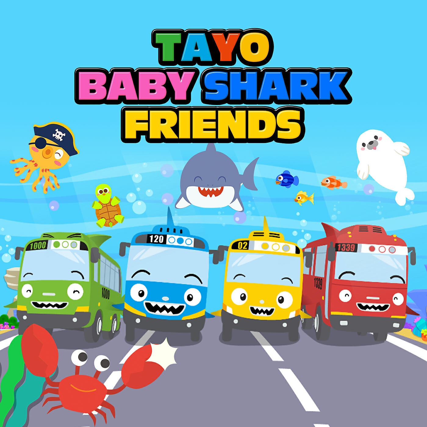 Tayo the Little Bus - Tayo Baby Shark (Instrumental)