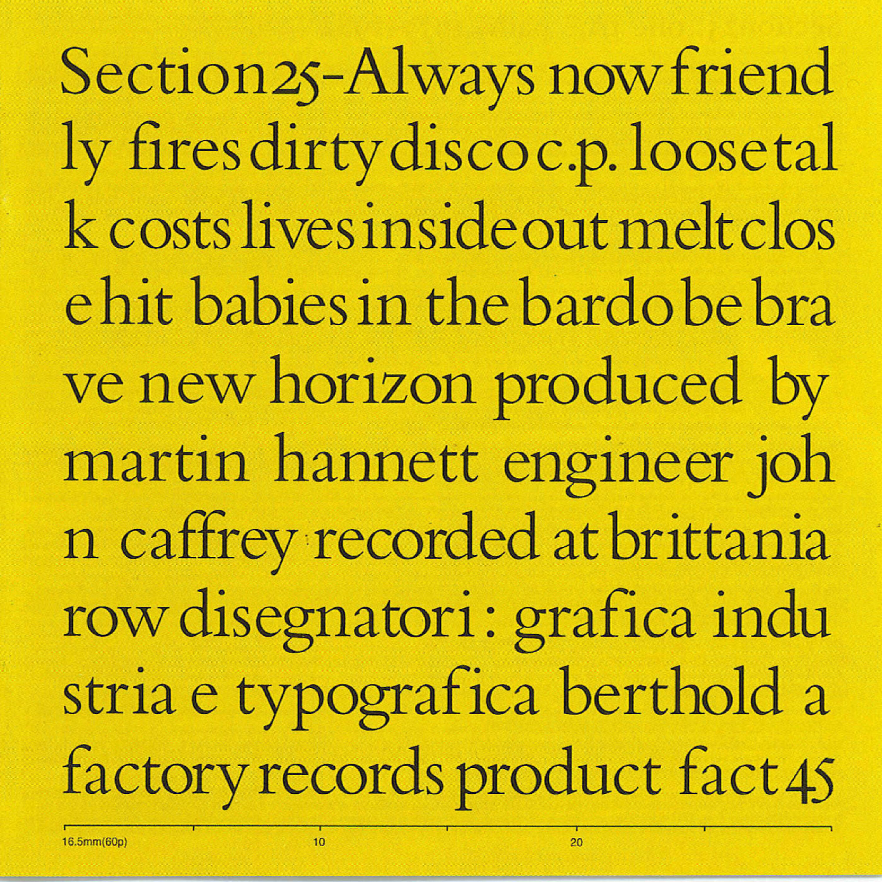 Section 25 - Friendly Fires