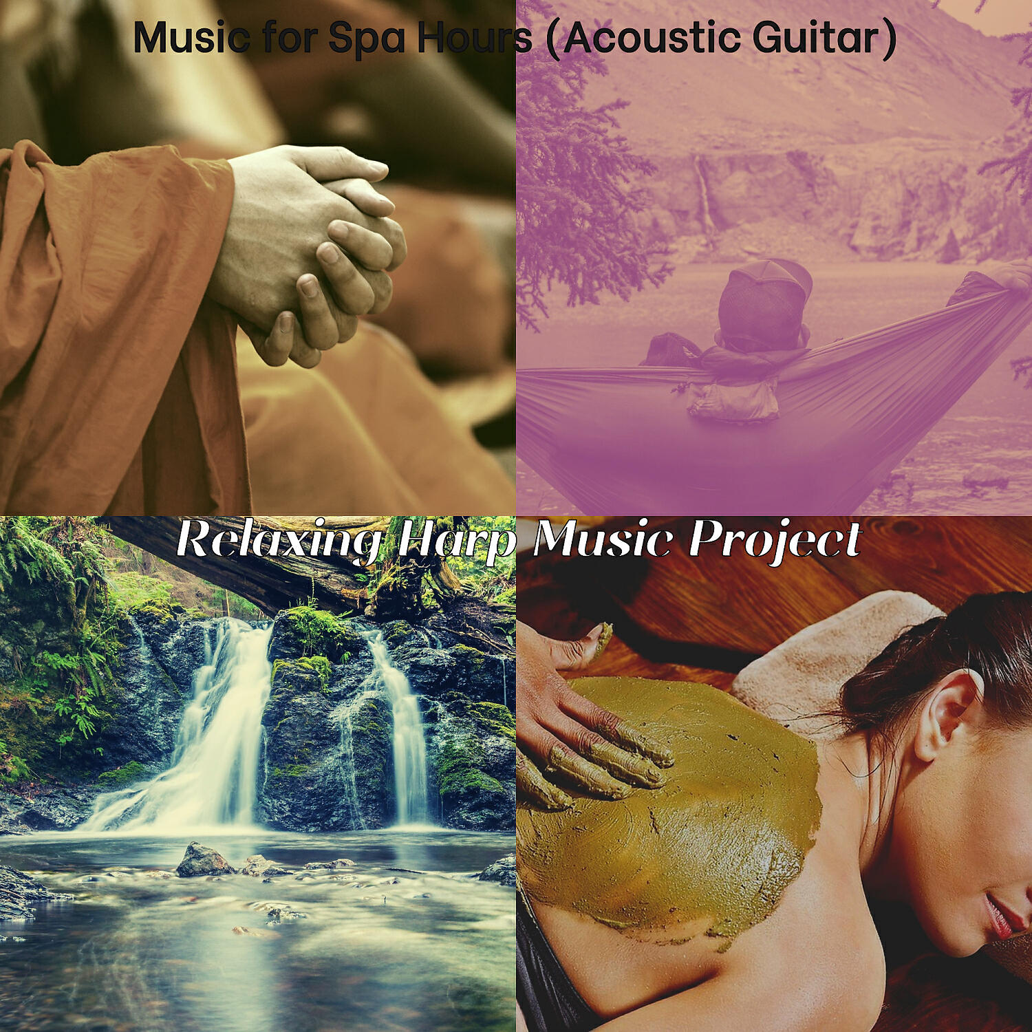 Relaxing Harp Music Project - Sparkling Backdrops for 1 Hour Spa