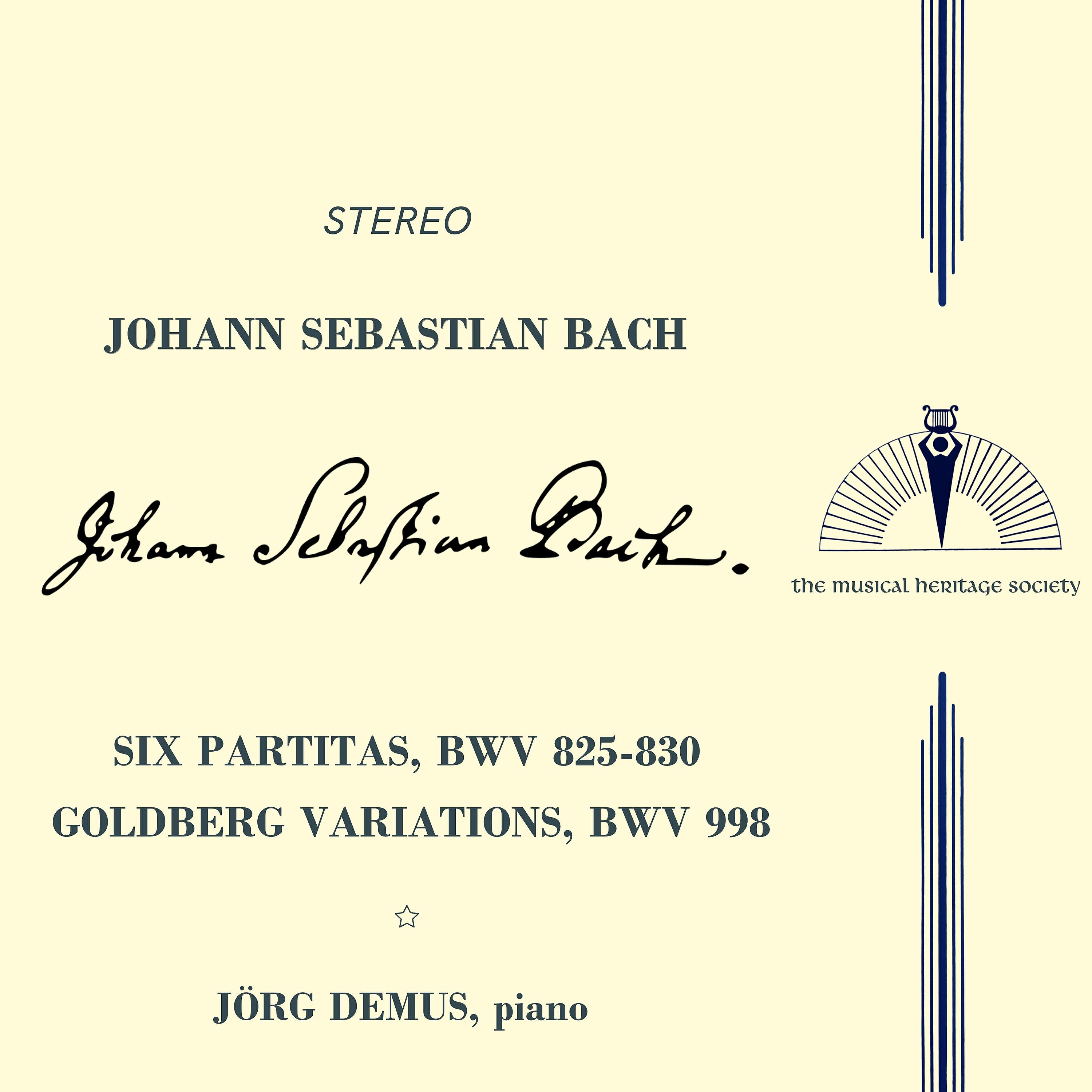 Jörg Demus - Partita No. 4 In D Major, BWV 828: V. Sarabande