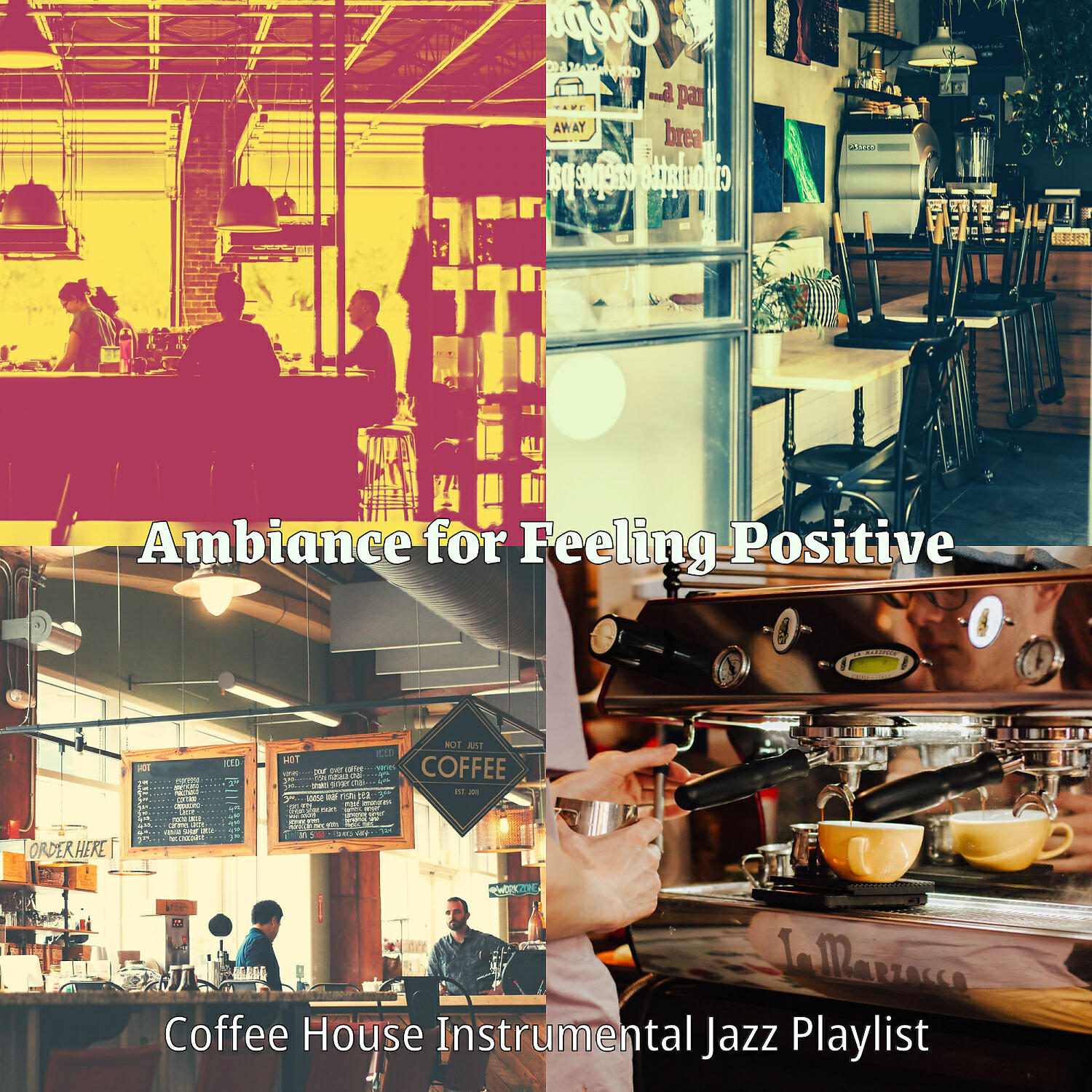 Coffee House Instrumental Jazz Playlist - Festive Music for Reading