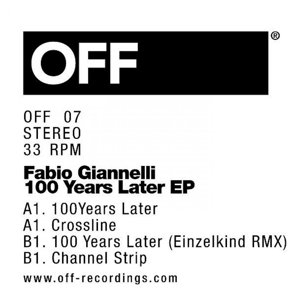 Fabio Giannelli - 100 Years Later (Cess Remix (Digital Only))