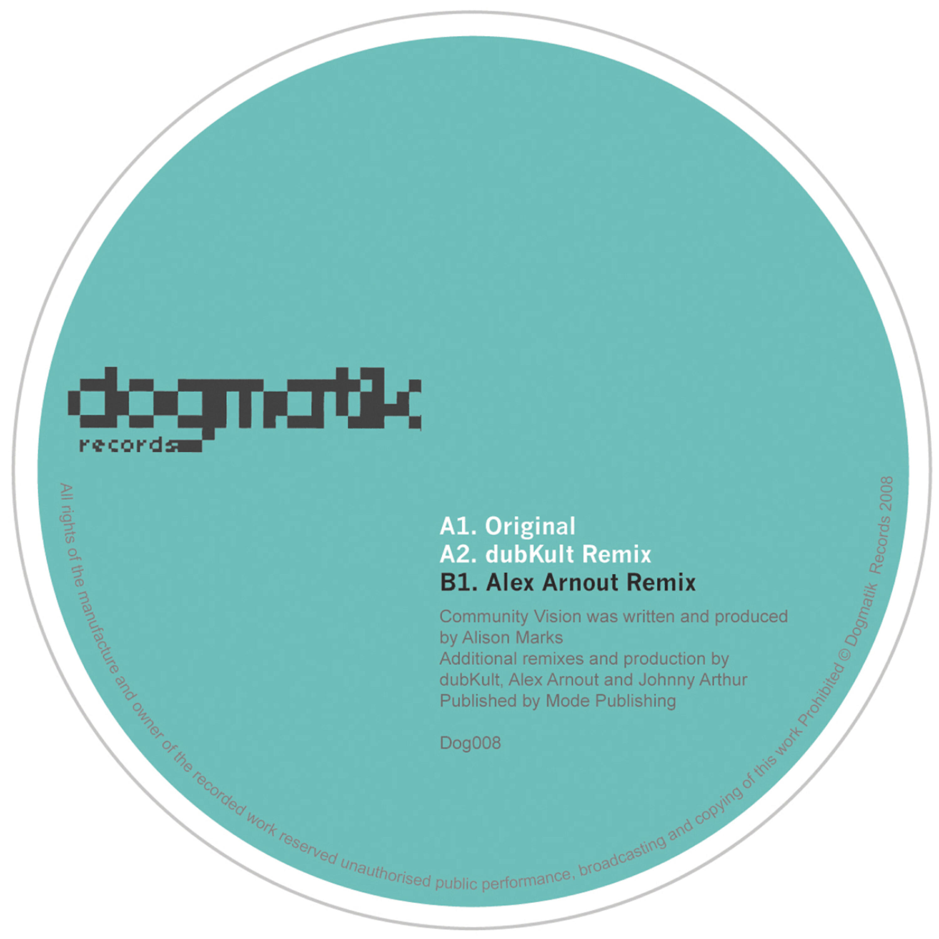 Alison Marks - Community Vision (Alex Arnout Remix)