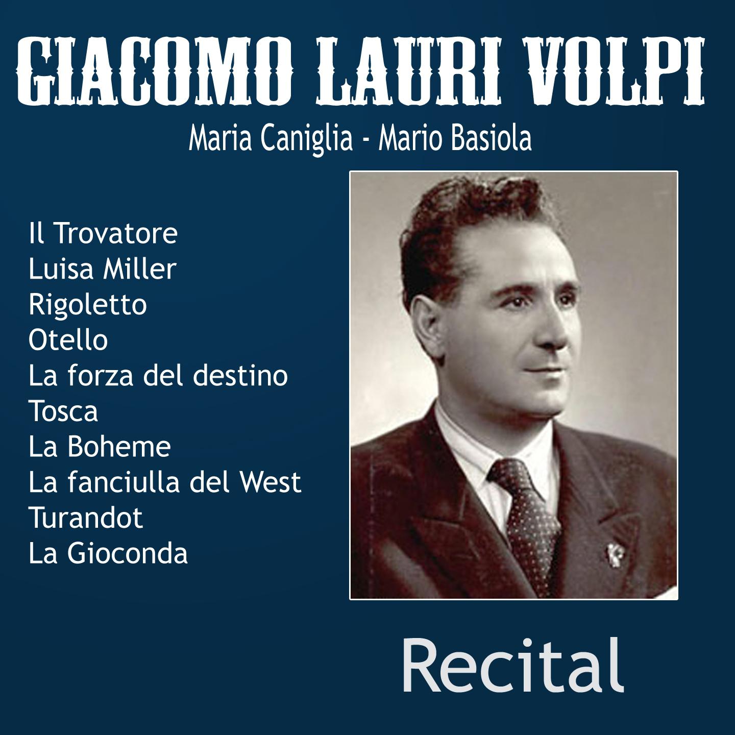 Постер альбома Giacomo Lauri Volpi - Recital