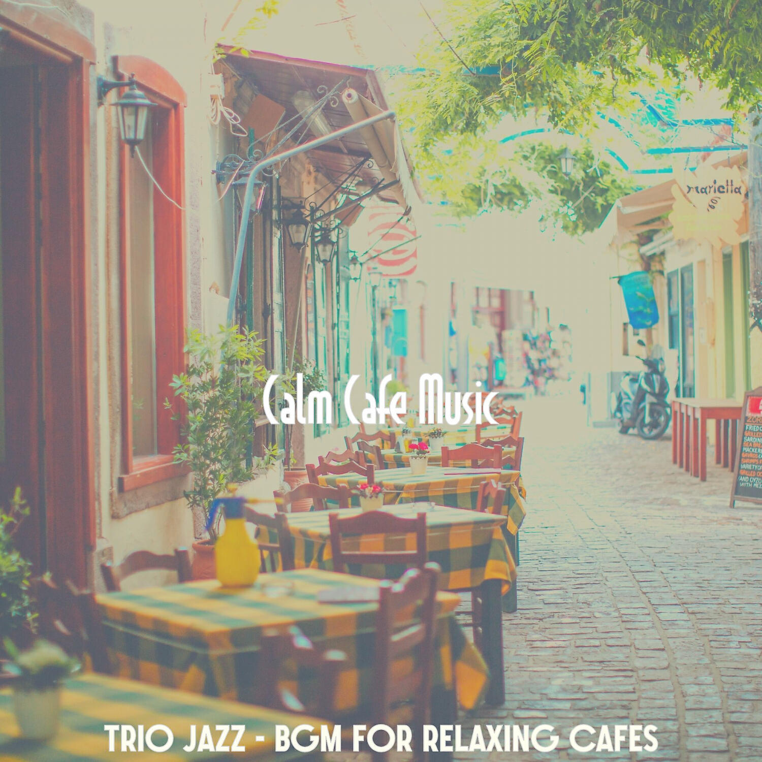 Calm Cafe Music - Paradise Like Jazz Guitar Trio - Vibe for Relaxing Cafes
