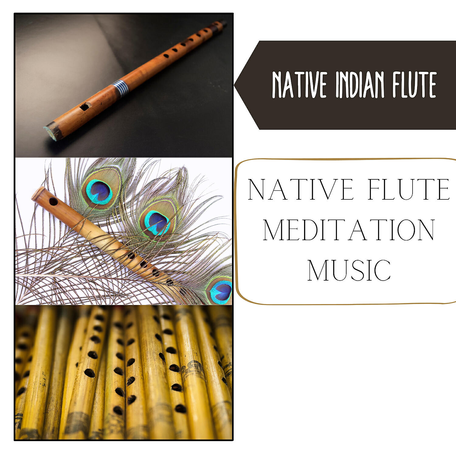 Native Indian Flute - Flowing Spirit in the Air (Waves Sound)