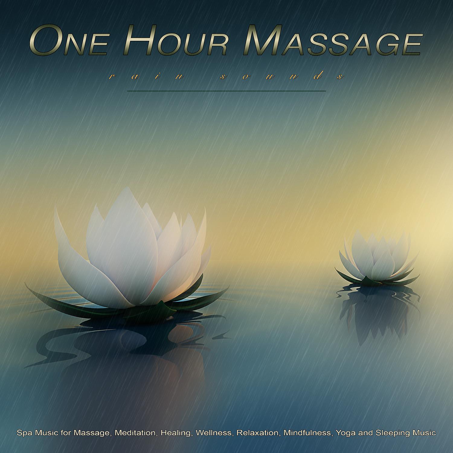 Постер альбома One Hour Massage: Rain Sounds and Spa Music for Massage, Meditation, Healing, Wellness, Relaxation, Mindfulness, Yoga and Sleeping Music