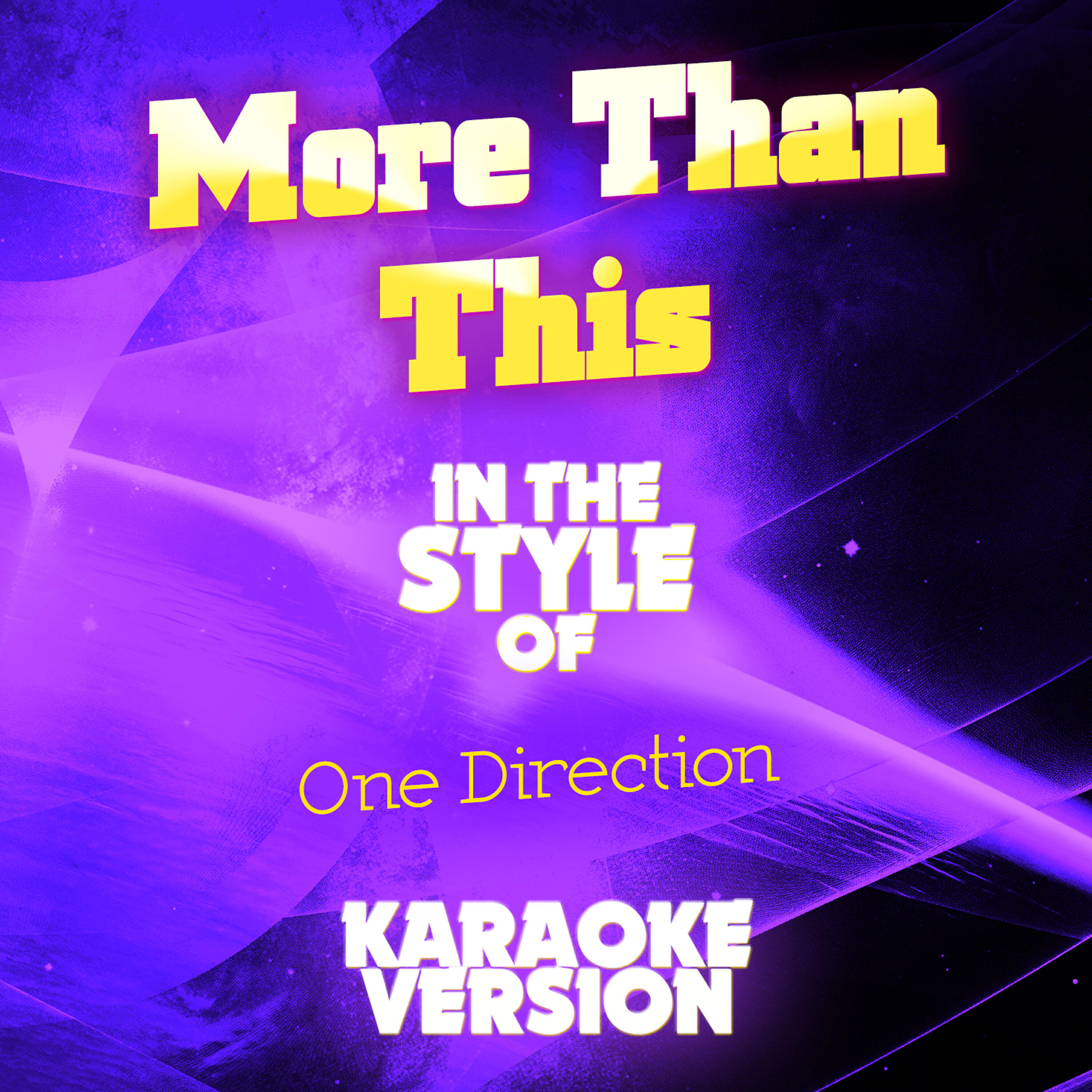 Ameritz Audio Karaoke - More Than This (In the Style of One Direction) [Karaoke Version]