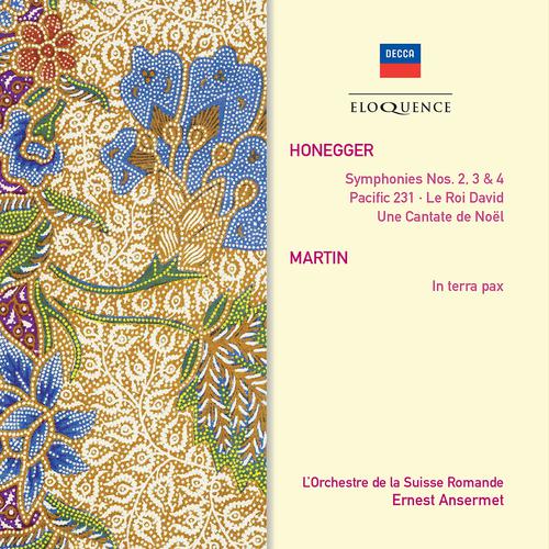 Постер альбома Honegger: Le Roi David; Symphonies Nos.2, 3 & 4; Pacific 231; Martin: In Terra Pax