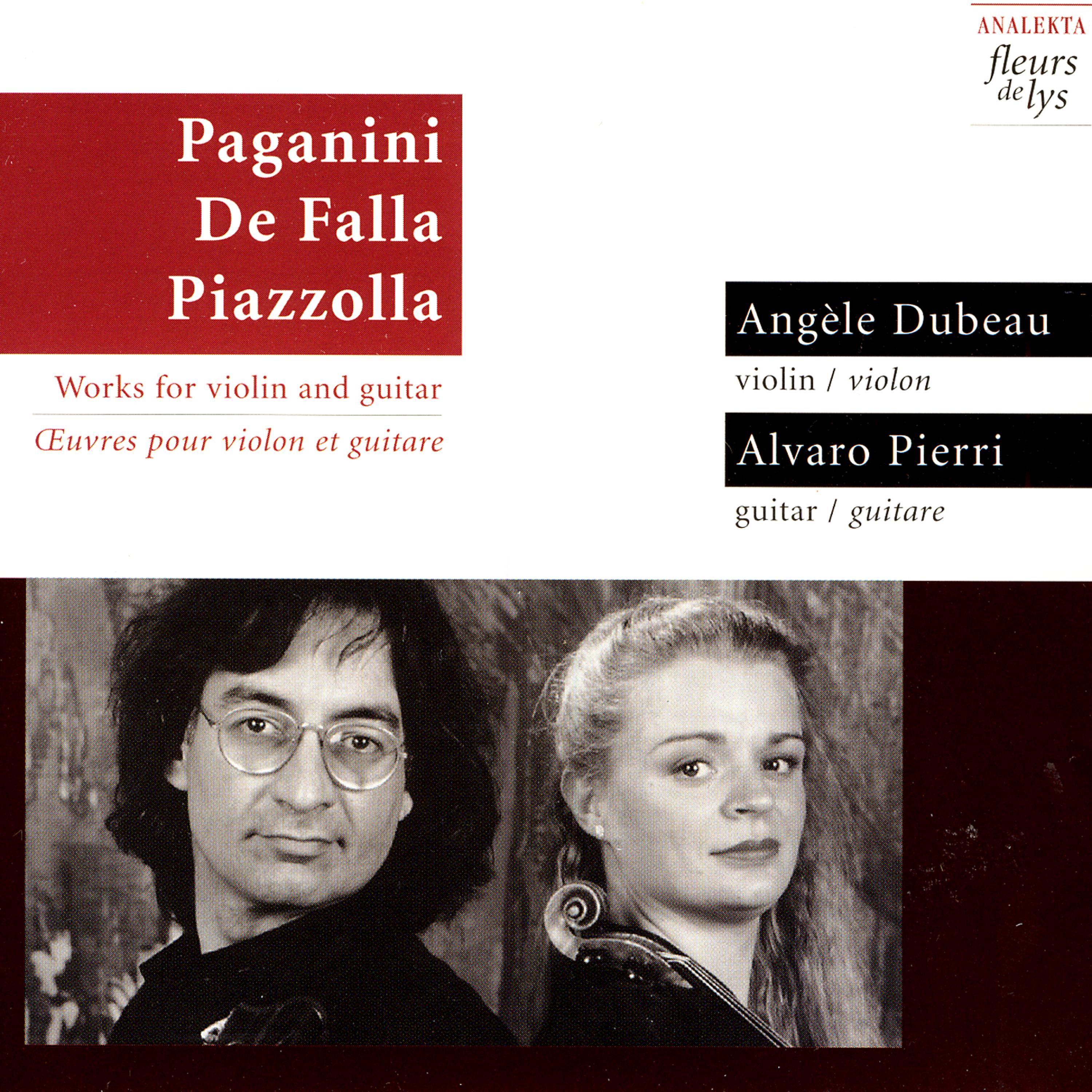 Постер альбома Paganini, de Falla, Piazzolla: Works For Violin And Guitar